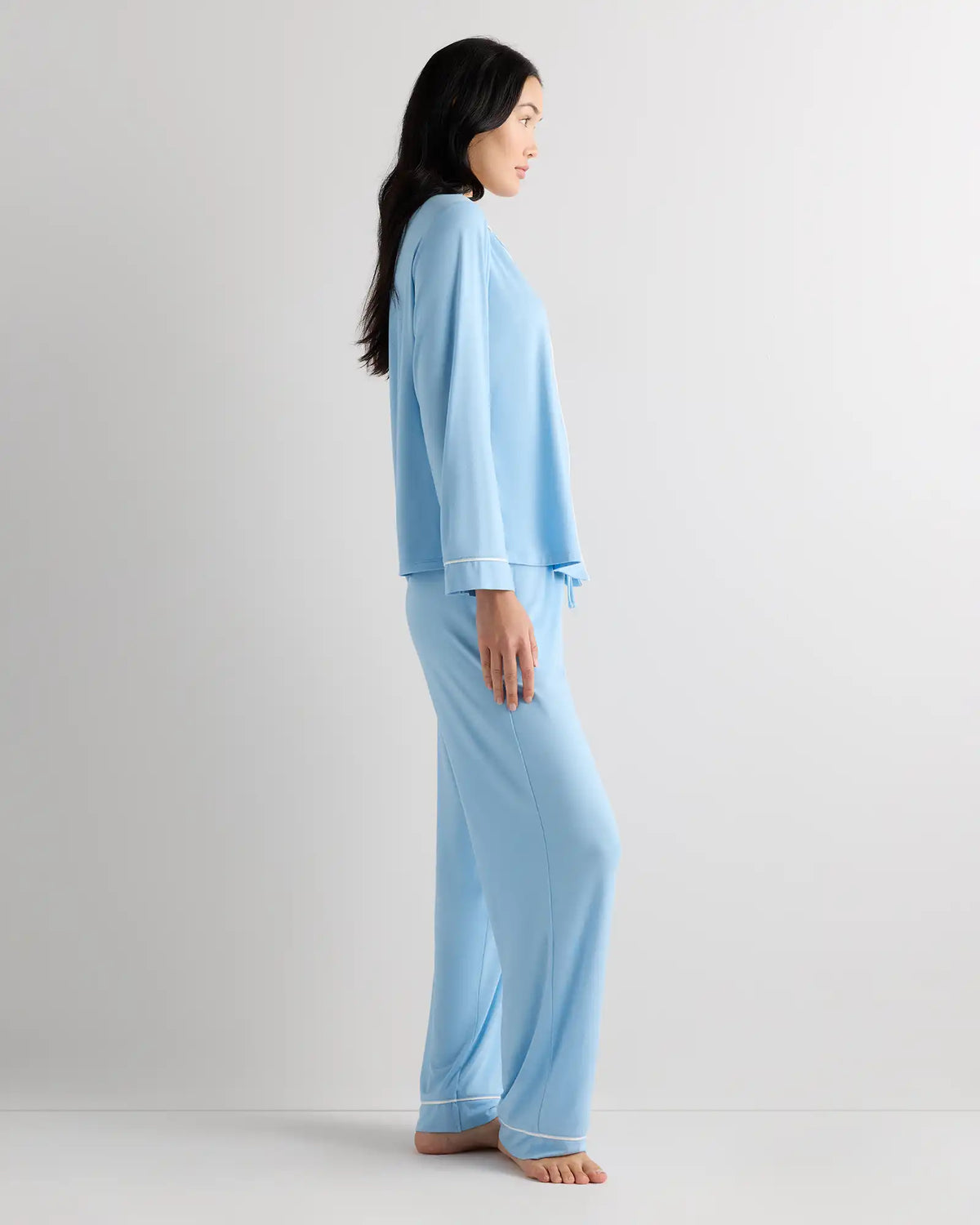 Bamboo Jersey Long Sleeve Pajama Set