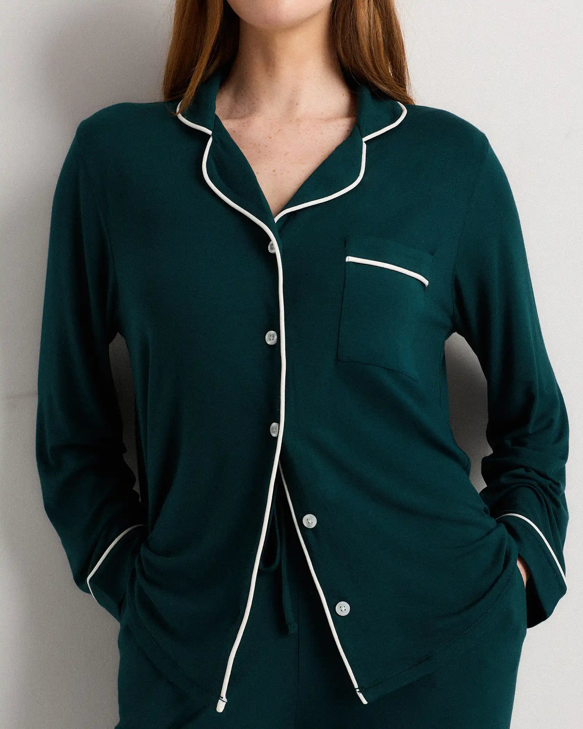 Bamboo Jersey Long Sleeve Pajama Set