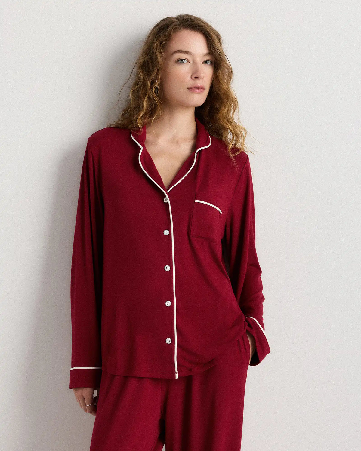 Bamboo Jersey Long Sleeve Pajama Set