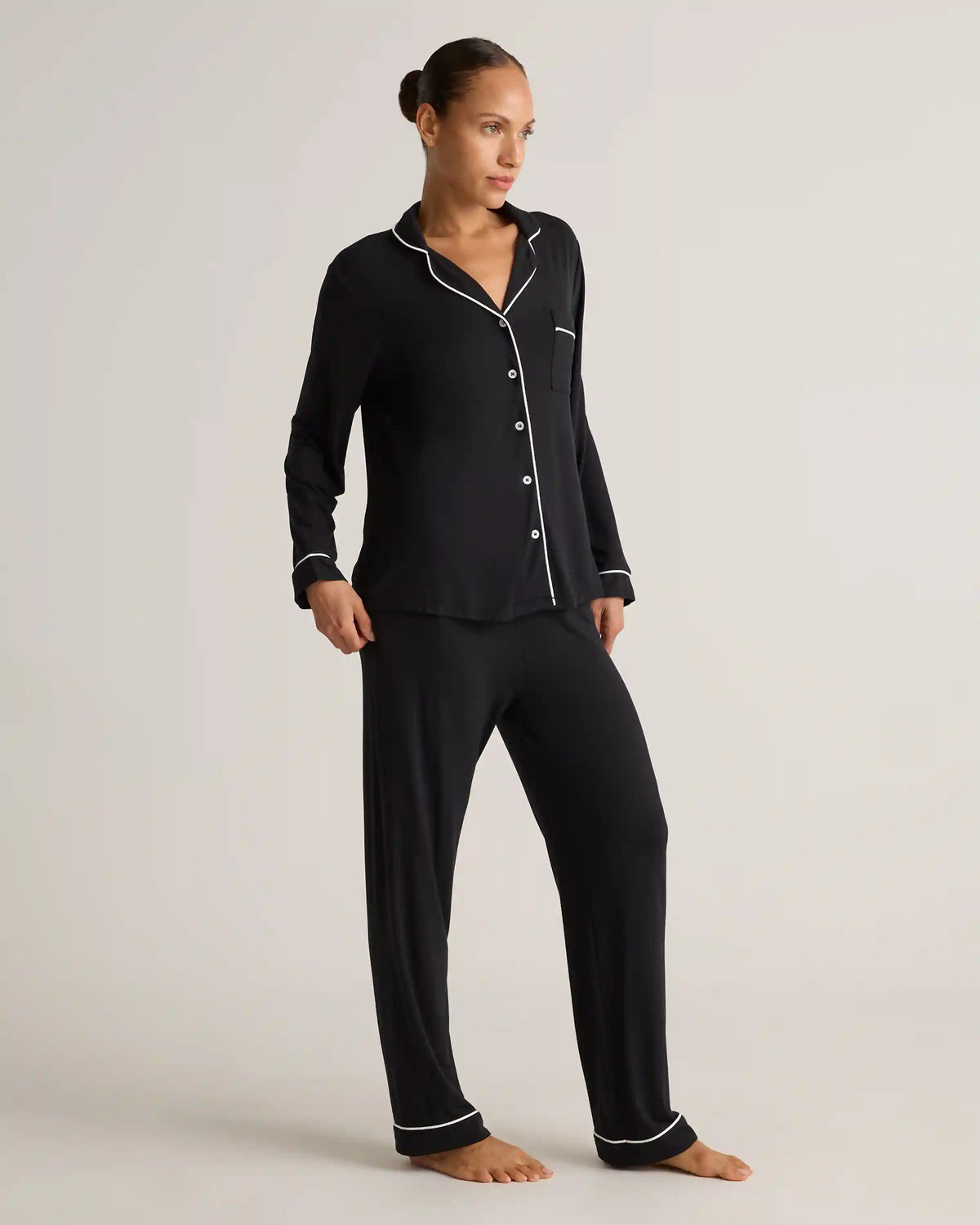 Bamboo Jersey Long Sleeve Pajama Set