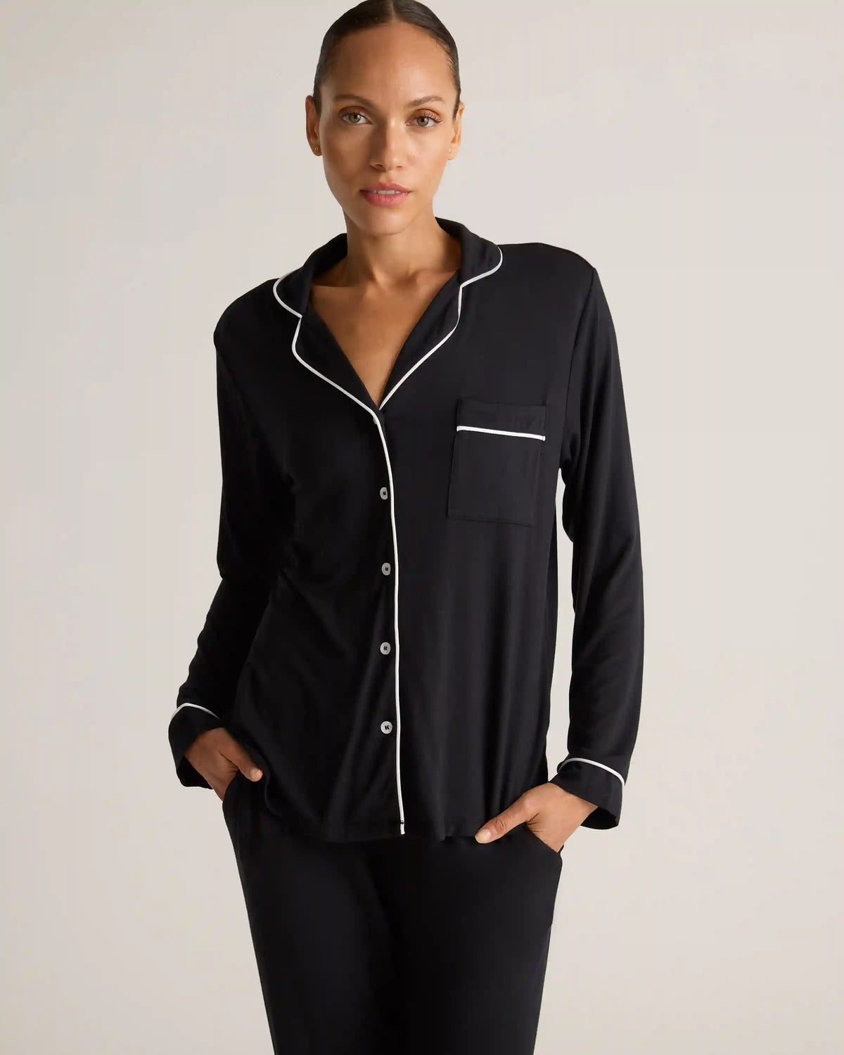 Bamboo Jersey Long Sleeve Pajama Set