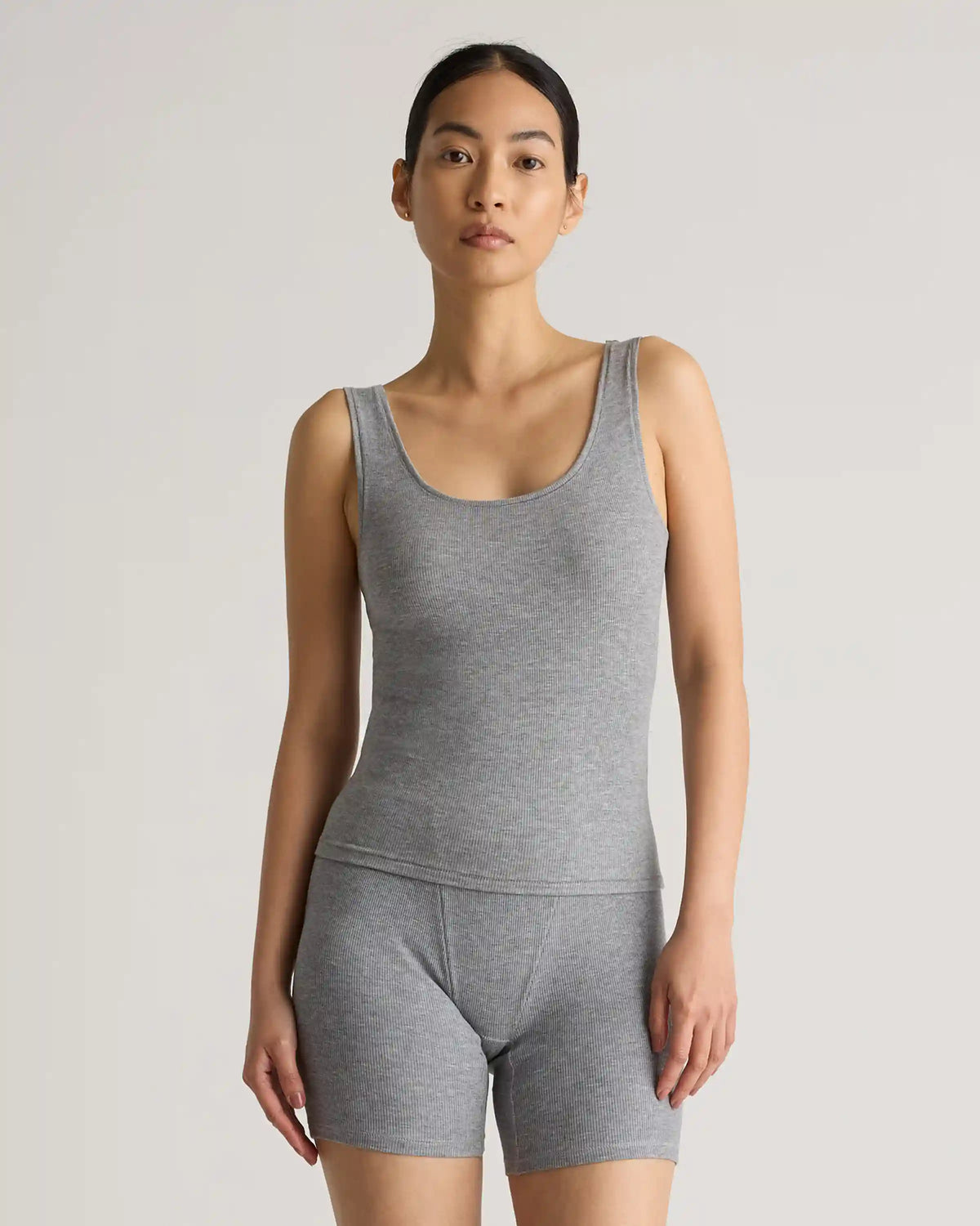 Tencel Rib Cropped Knit Lounge Tank (3-pack)