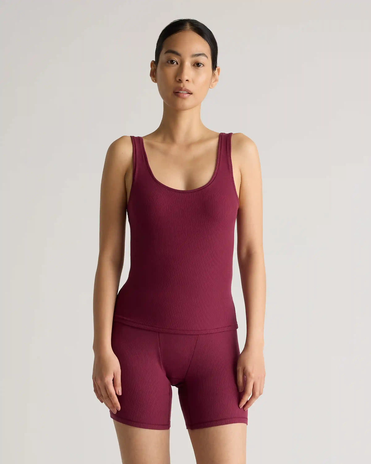 Tencel Rib Cropped Knit Lounge Tank (3-pack)
