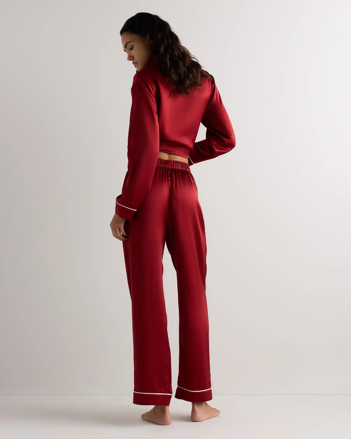 100% Washable Silk Satin Pajama Pant