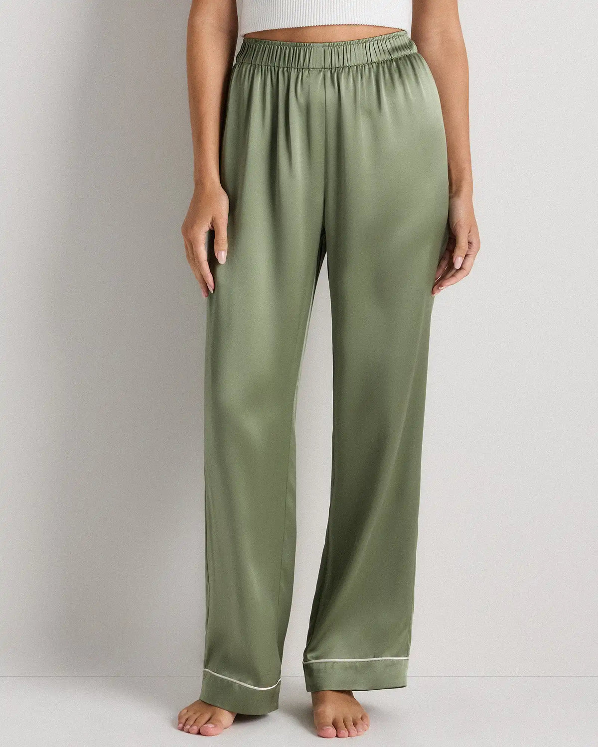 100% Washable Silk Satin Pajama Pant