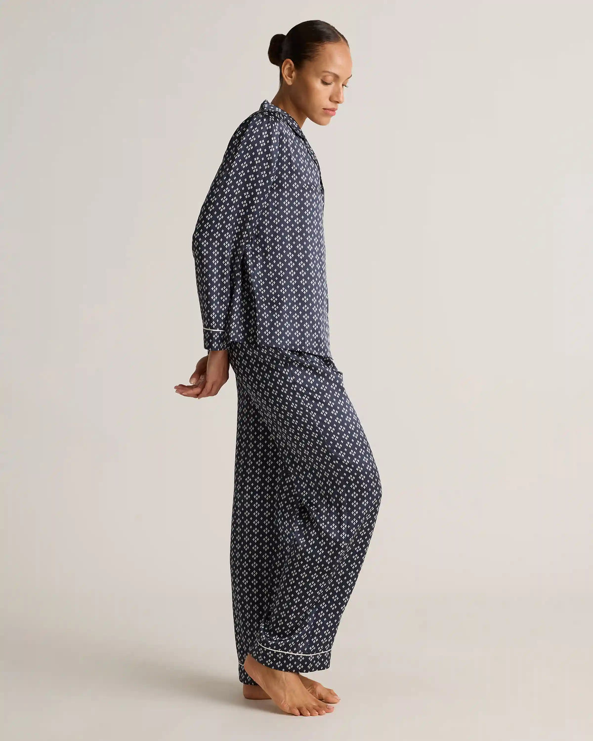 100% Washable Silk Satin Pajama Pant
