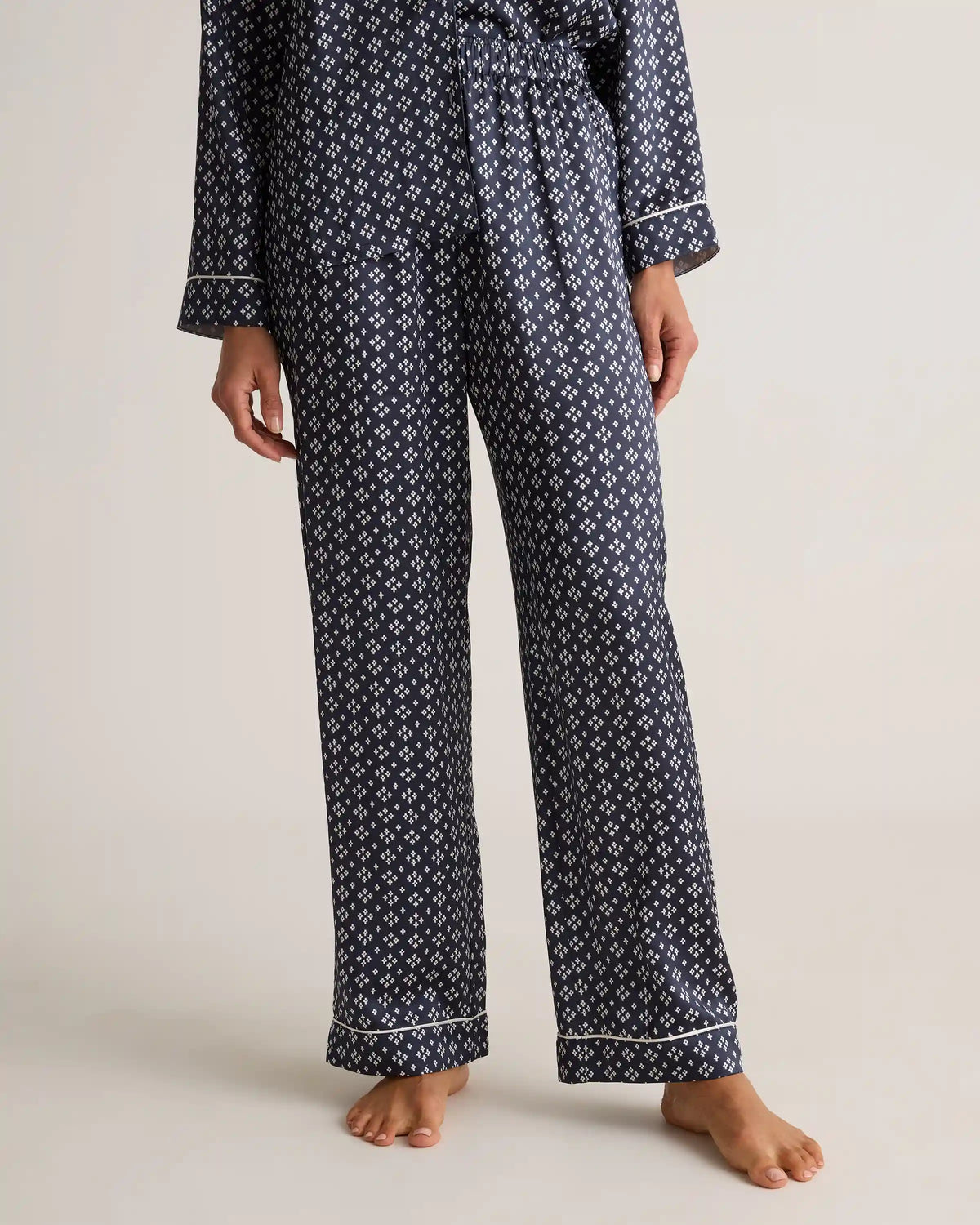 100% Washable Silk Satin Pajama Pant