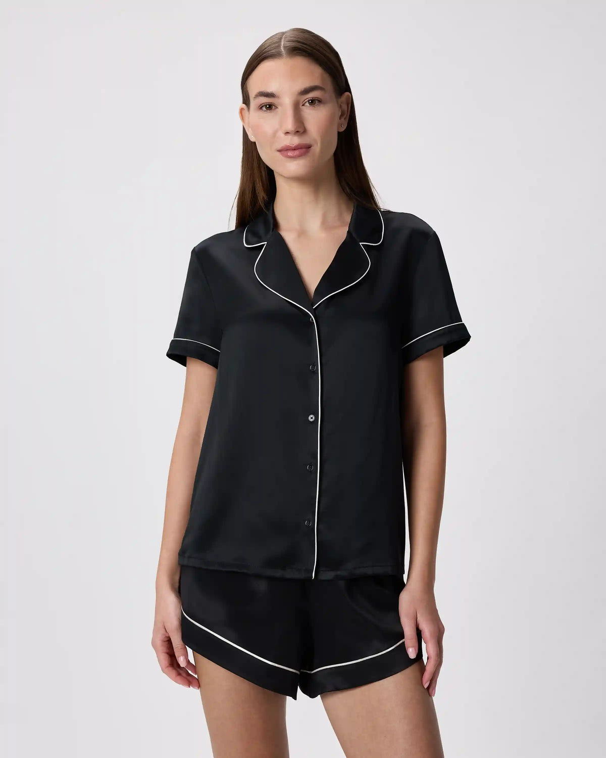 100% Washable Silk Satin Pajama Shorts