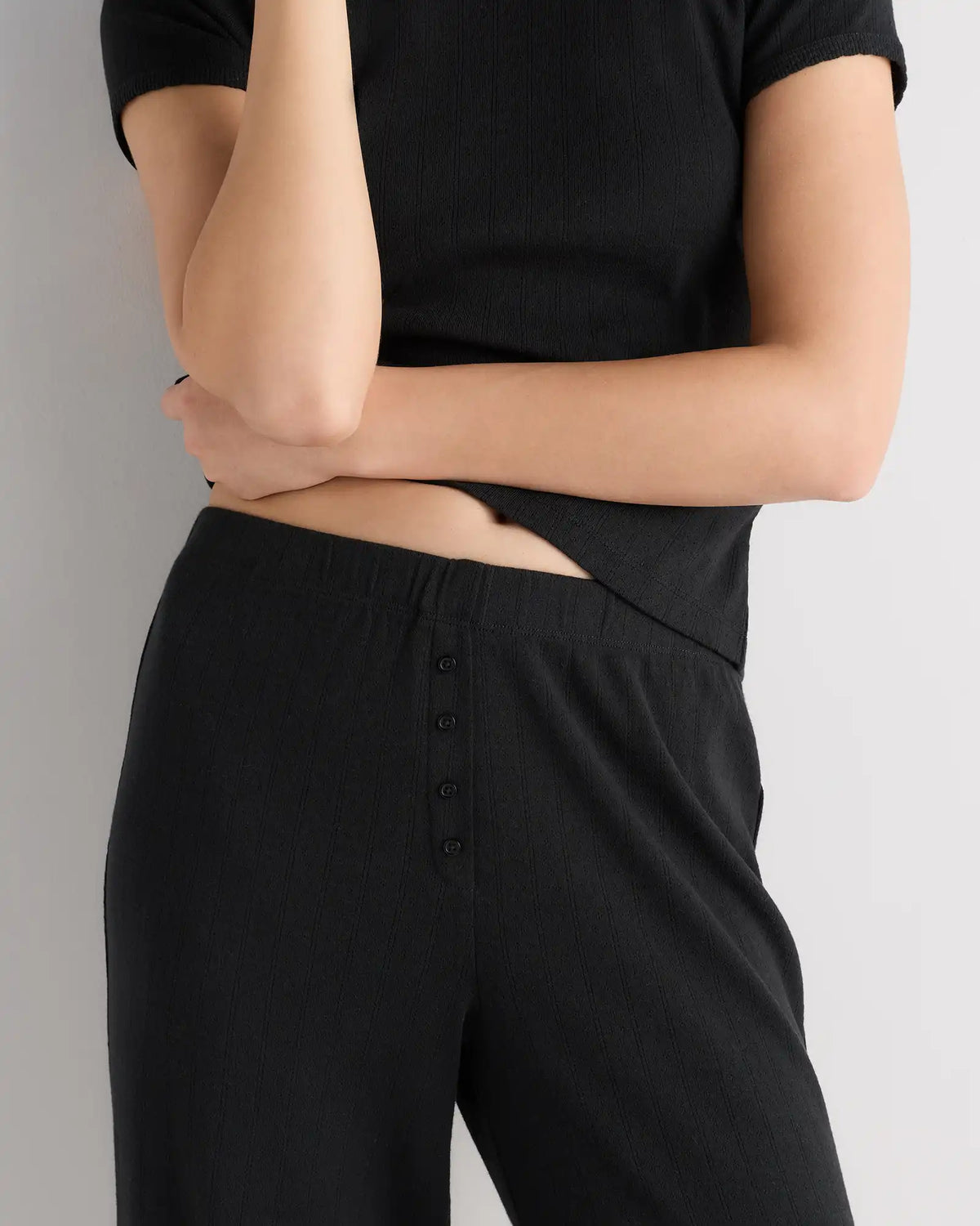 Organic Cotton Pointelle Pajama Set