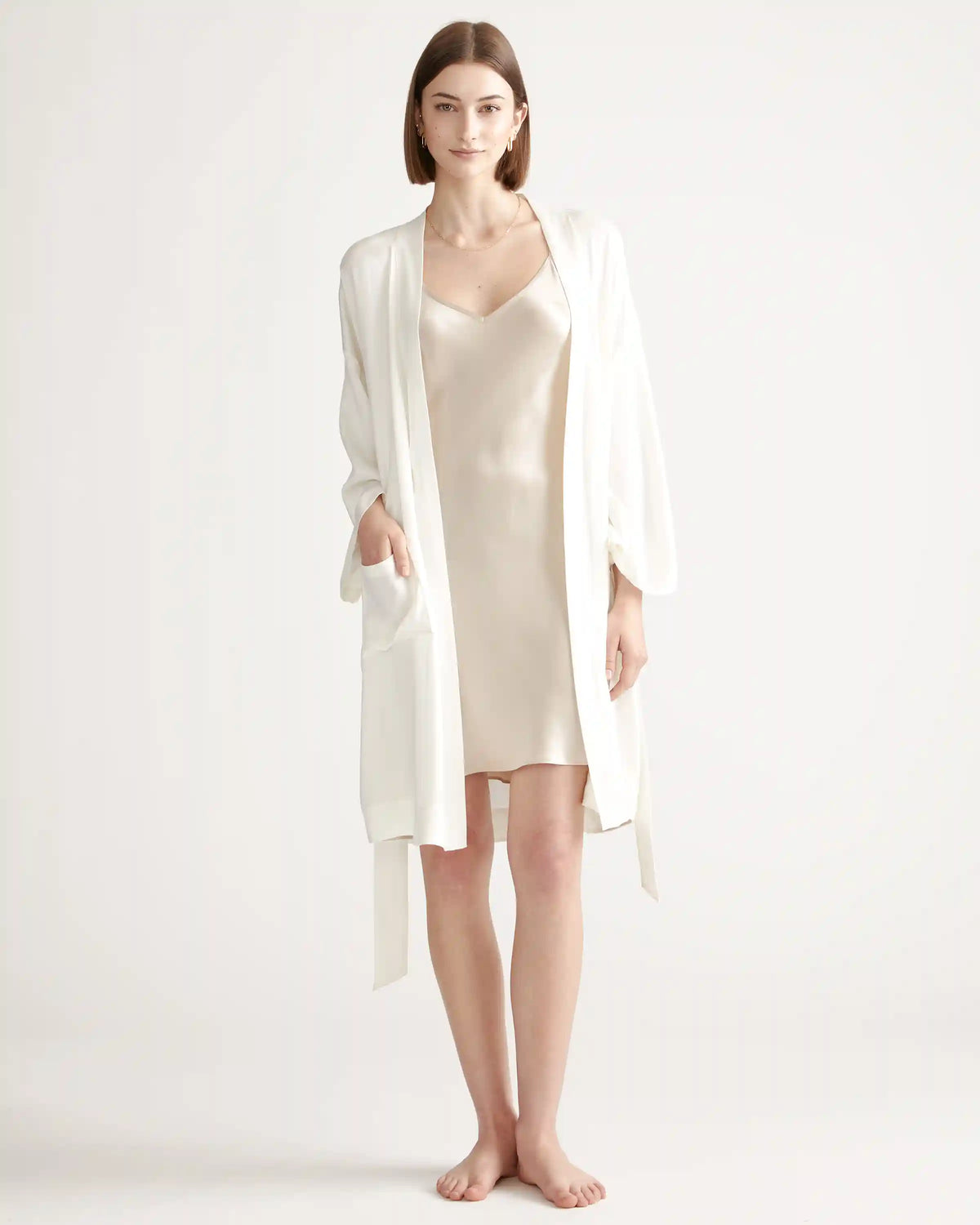 100% Washable Silk Robe