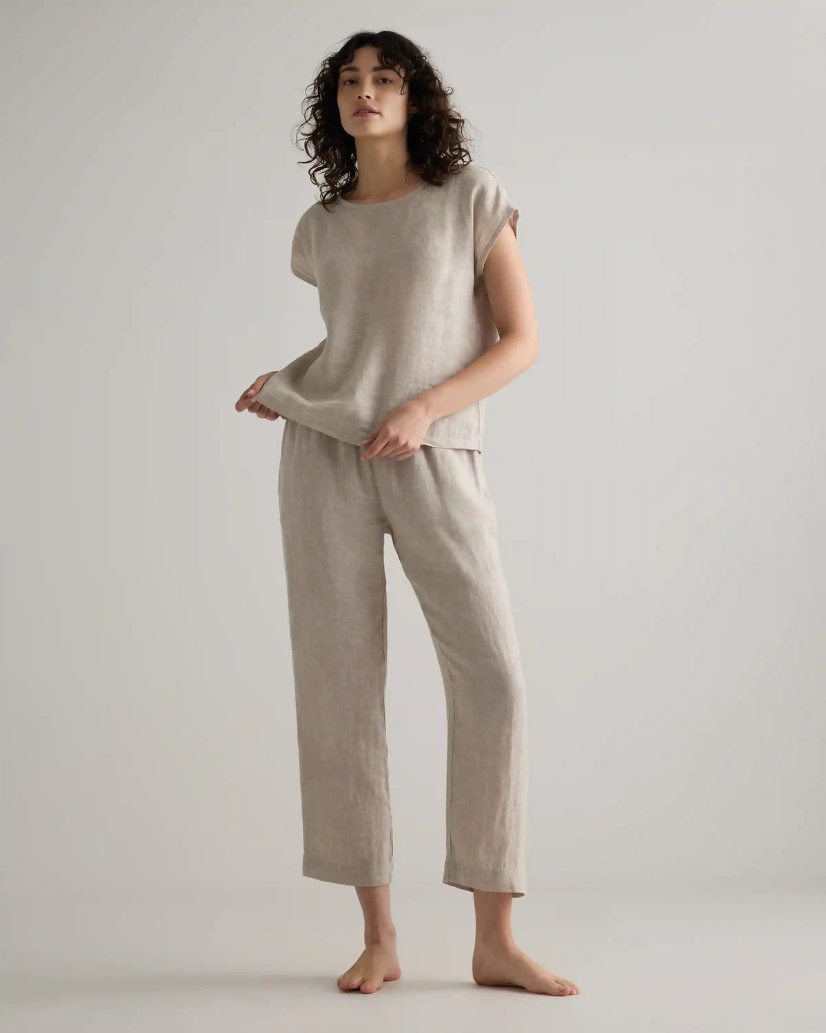 100% European Linen Pajama Set