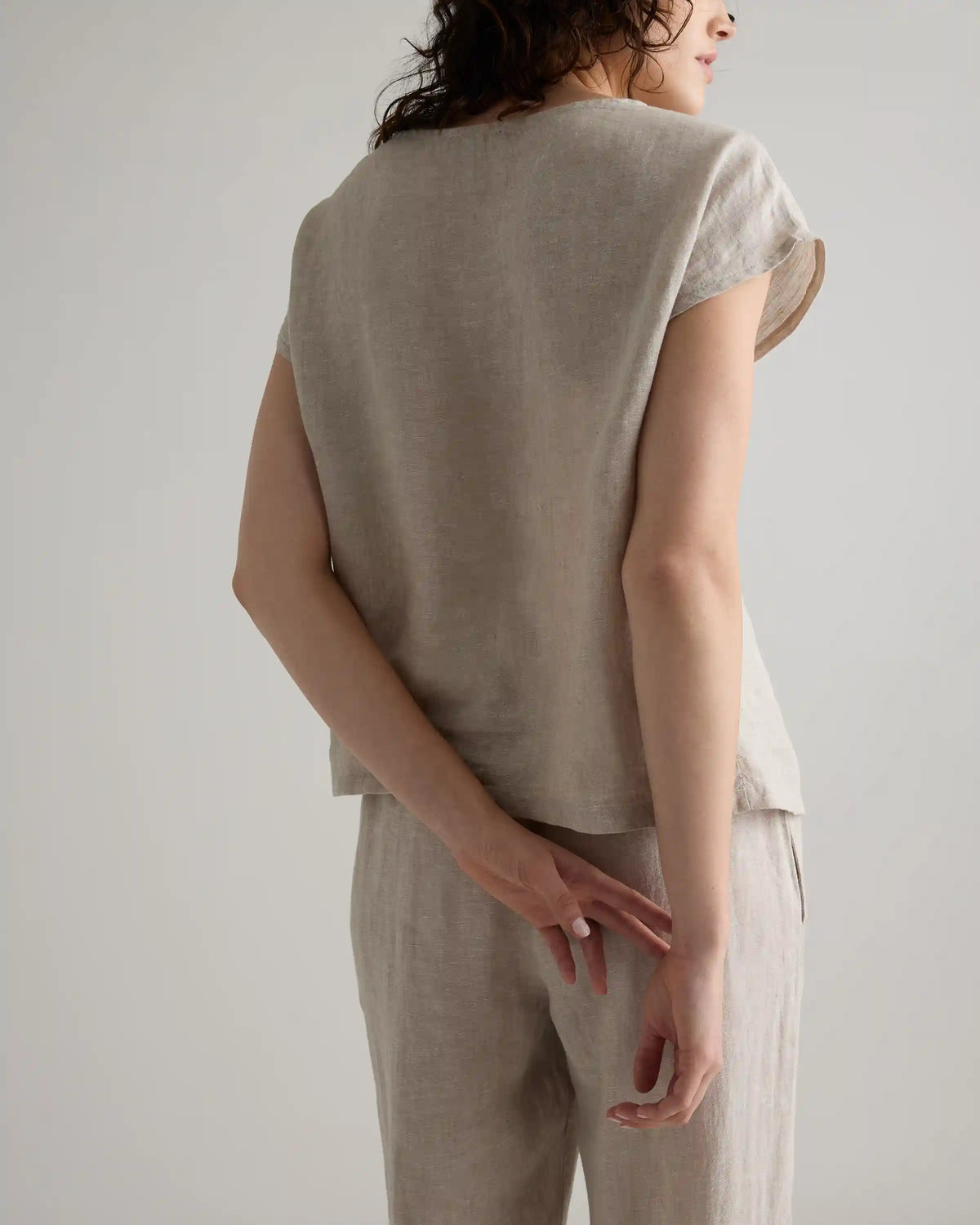 100% European Linen Pajama Set