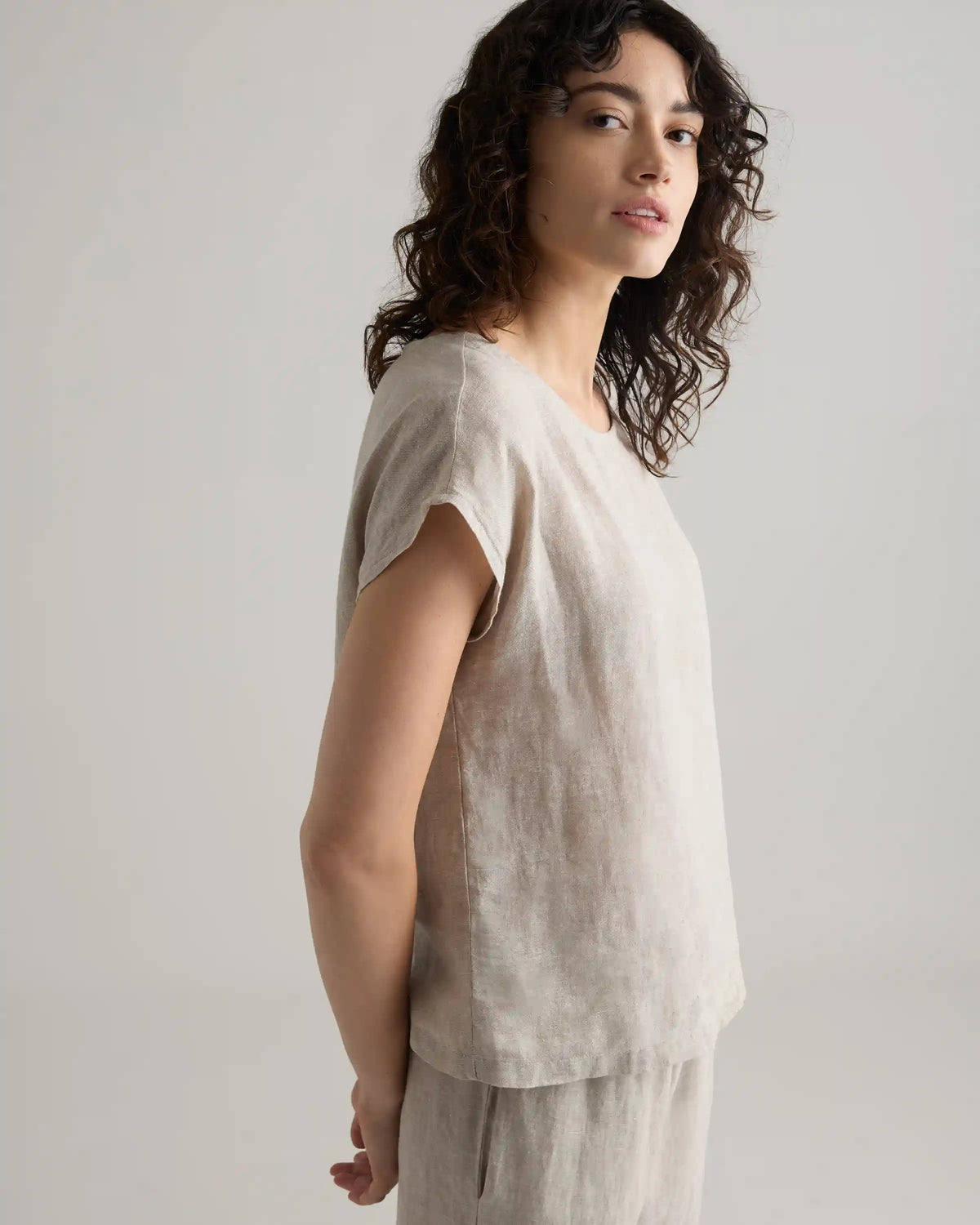 100% European Linen Pajama Set