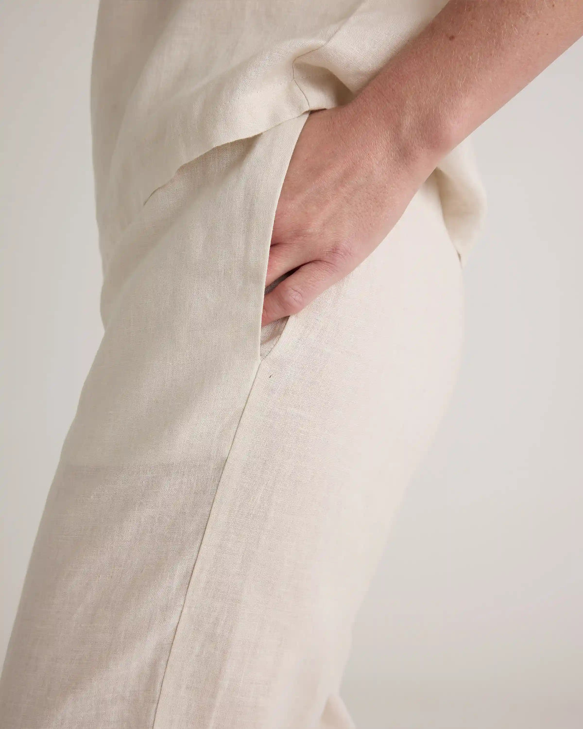 100% European Linen Pajama Set