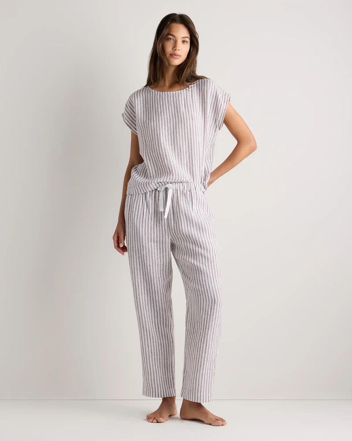 100% European Linen Pajama Set