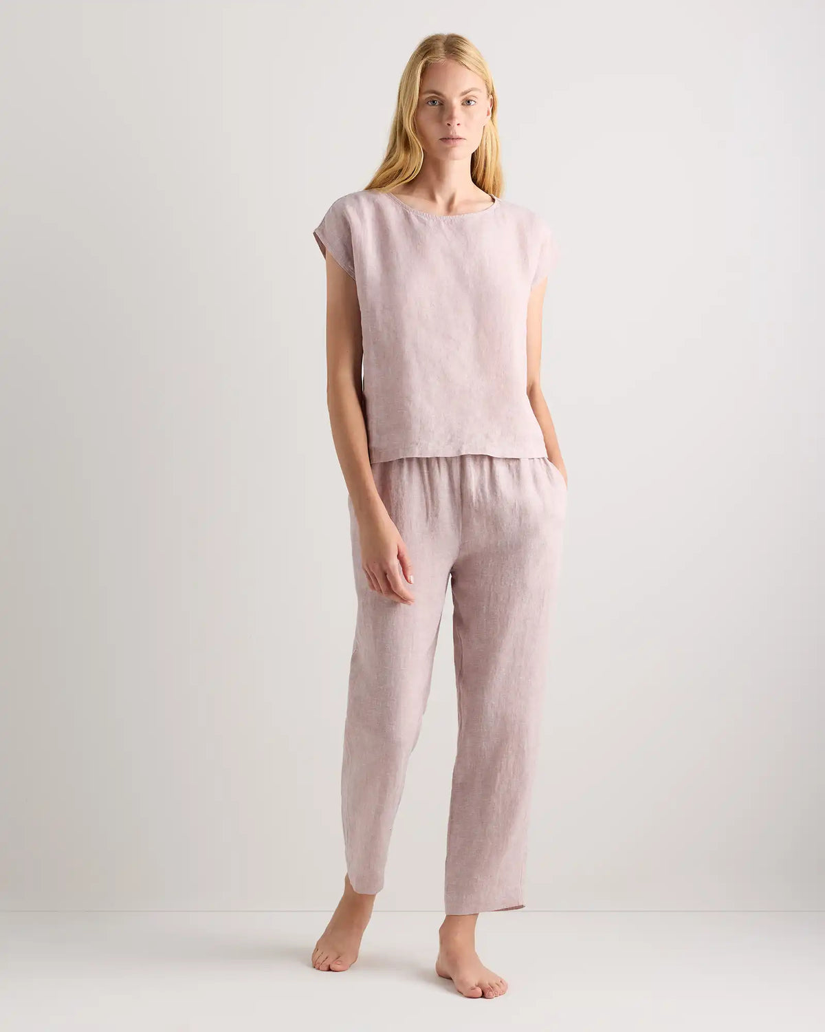100% European Linen Pajama Set