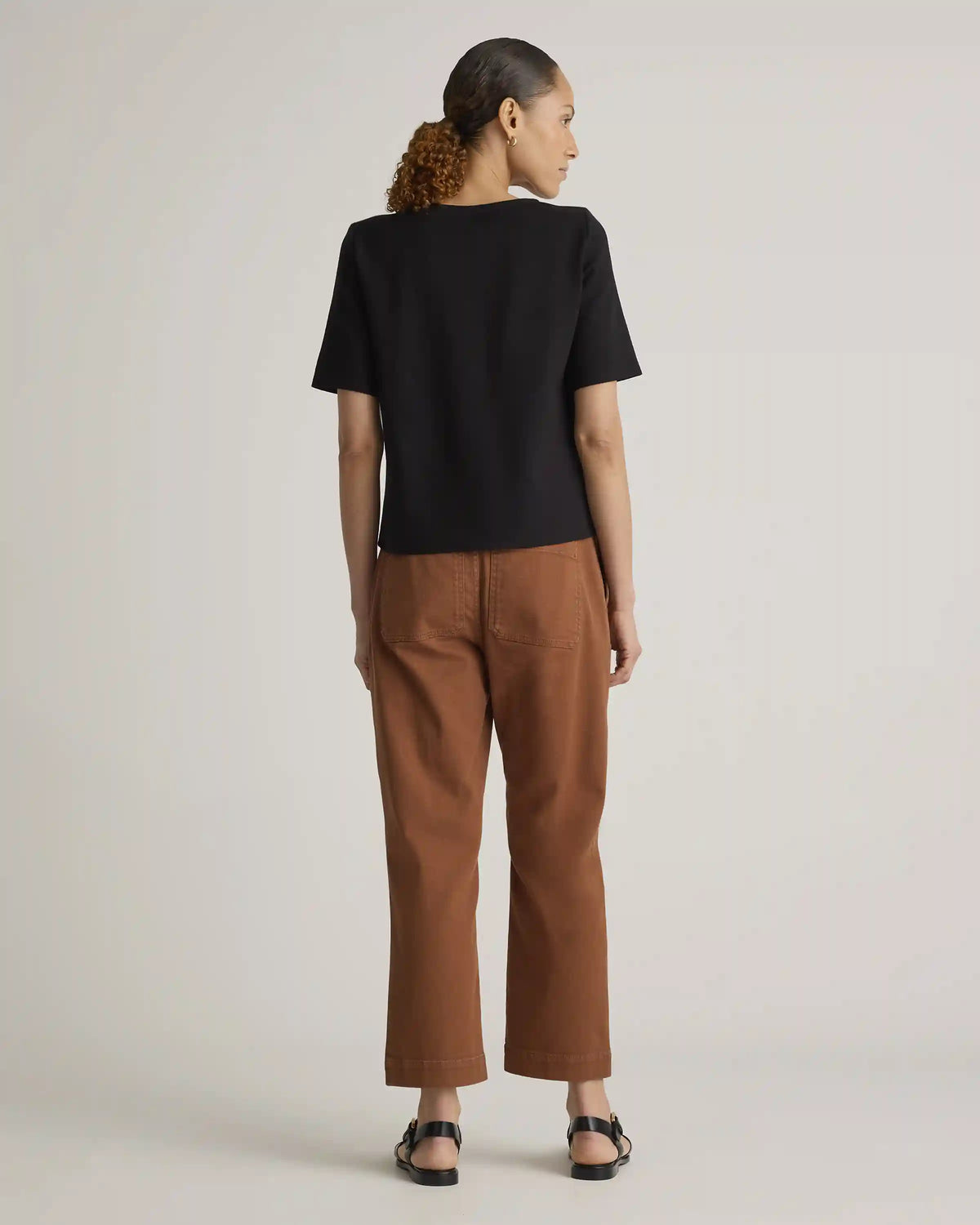 Ultra-Stretch Ponte Short Sleeve Top