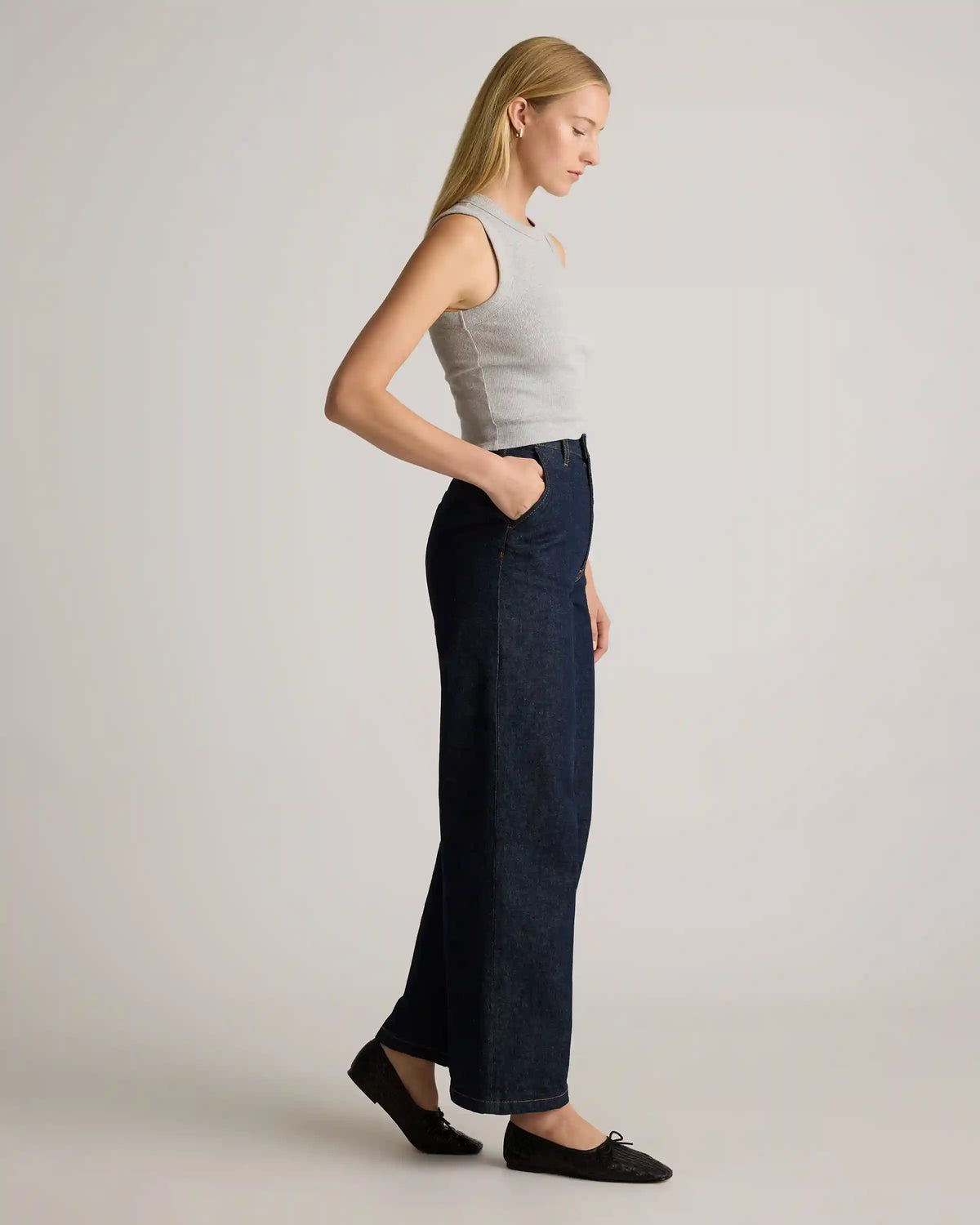 Organic Cotton Micro-Rib Cropped Cutaway Tank (3-Pack)