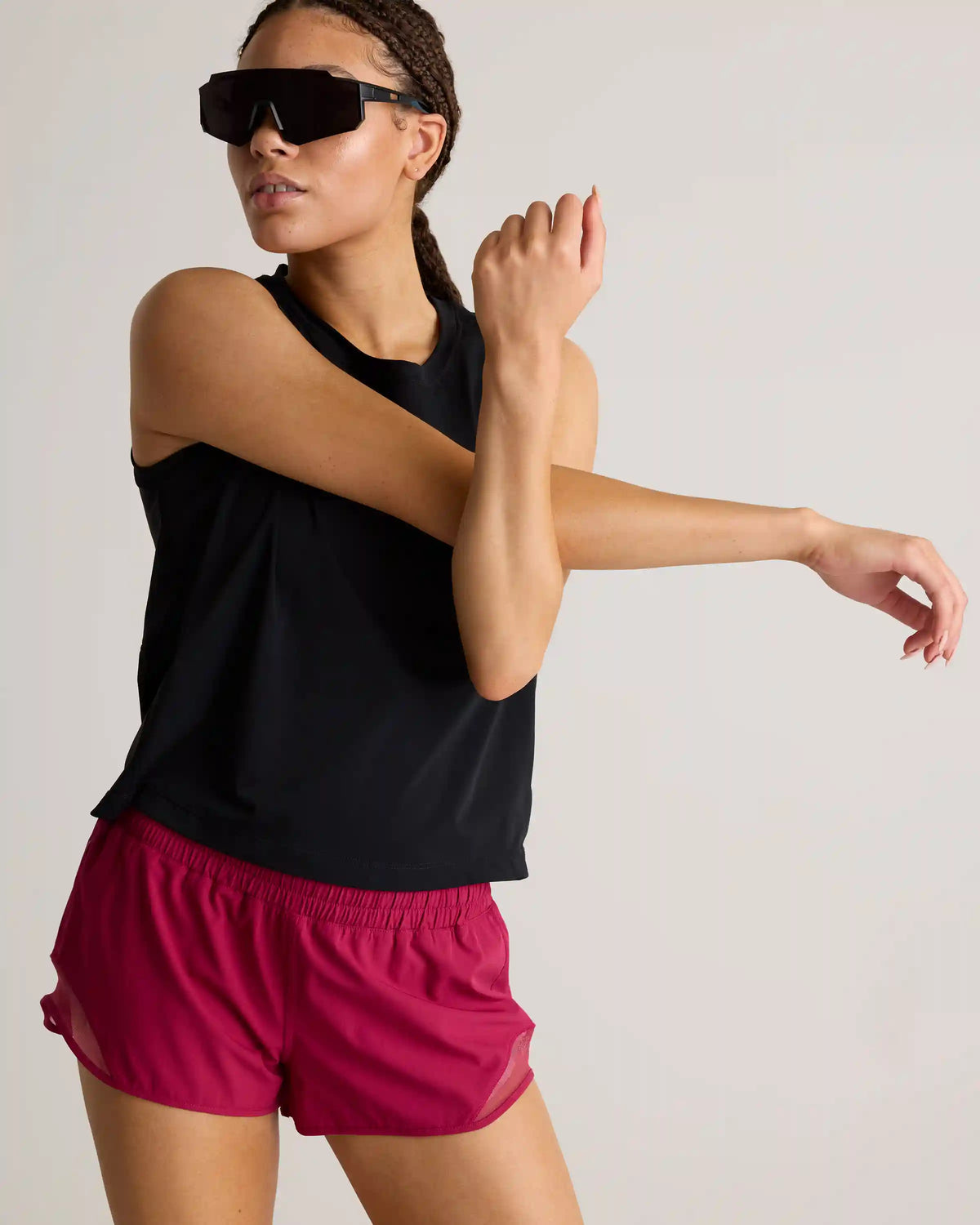 Essential Run Cropped Muscle Tank