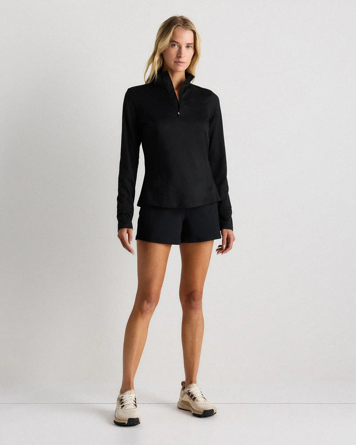 Flowknit Quarter-Zip Pullover
