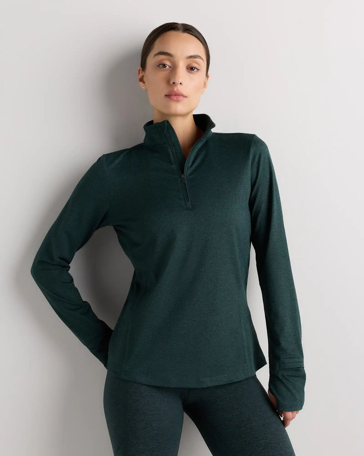 Flowknit Quarter-Zip Pullover