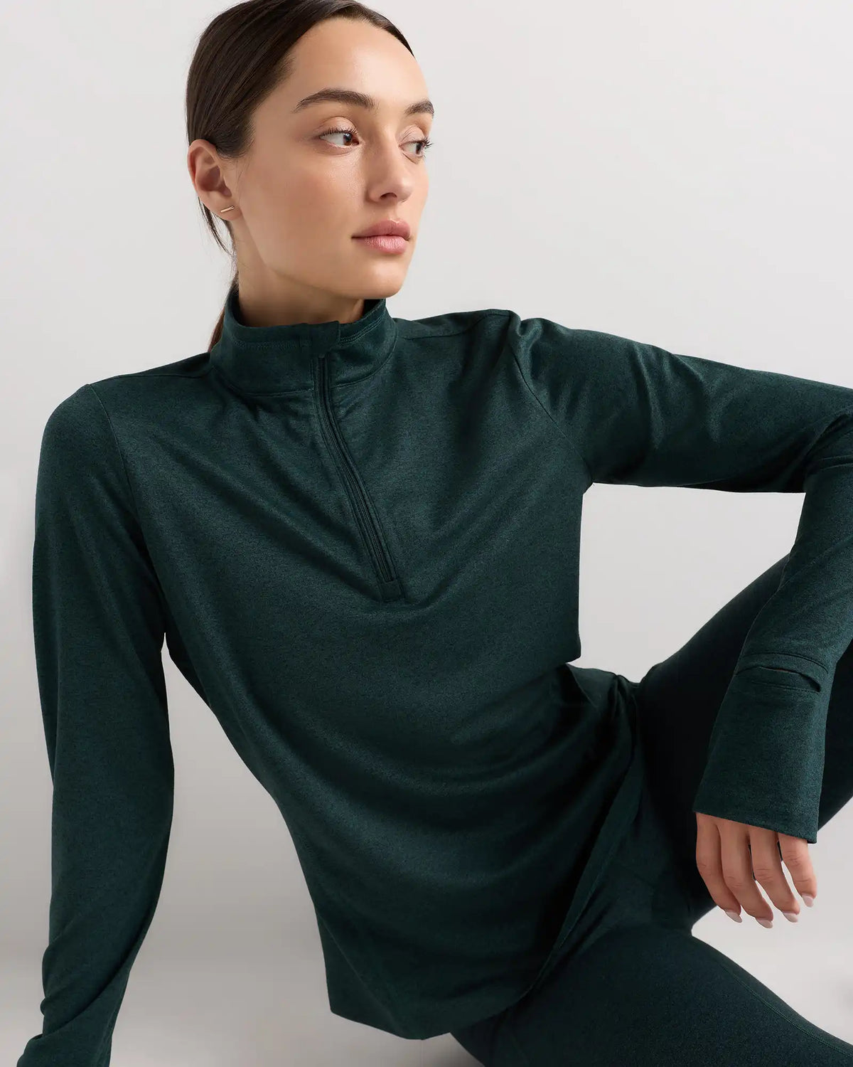 Flowknit Quarter-Zip Pullover