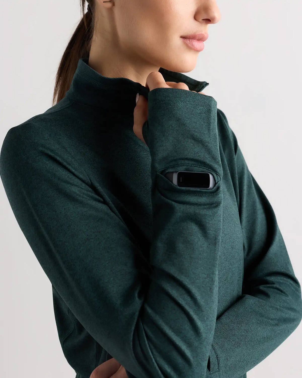 Flowknit Quarter-Zip Pullover