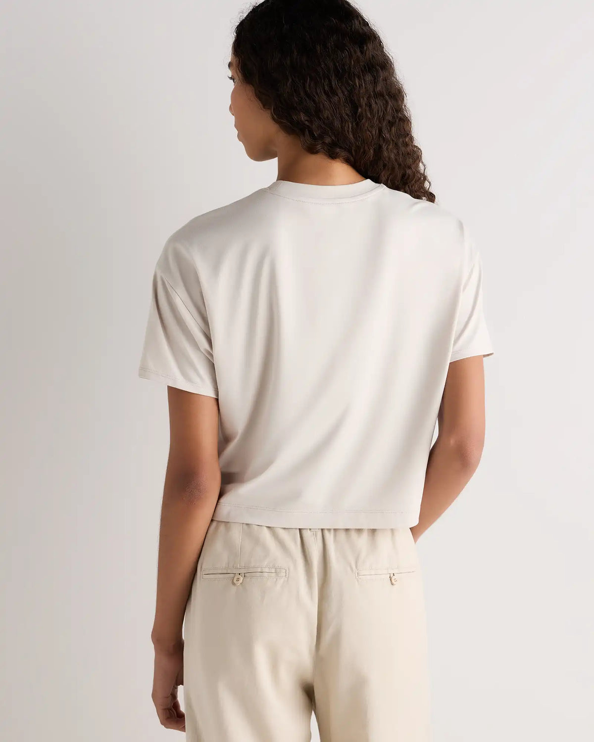 Flowknit Breeze Boxy Cropped Tee