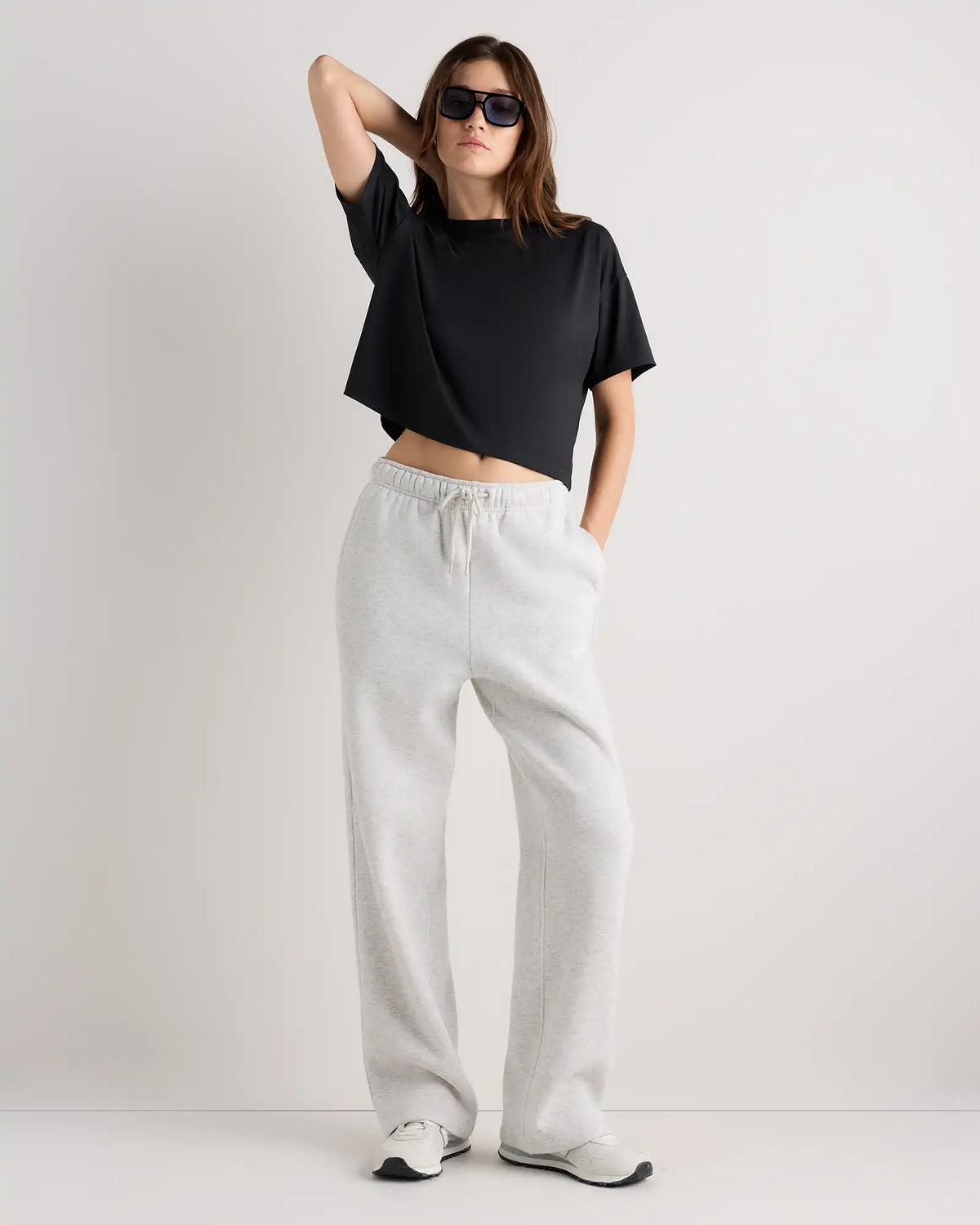 Flowknit Breeze Boxy Cropped Tee