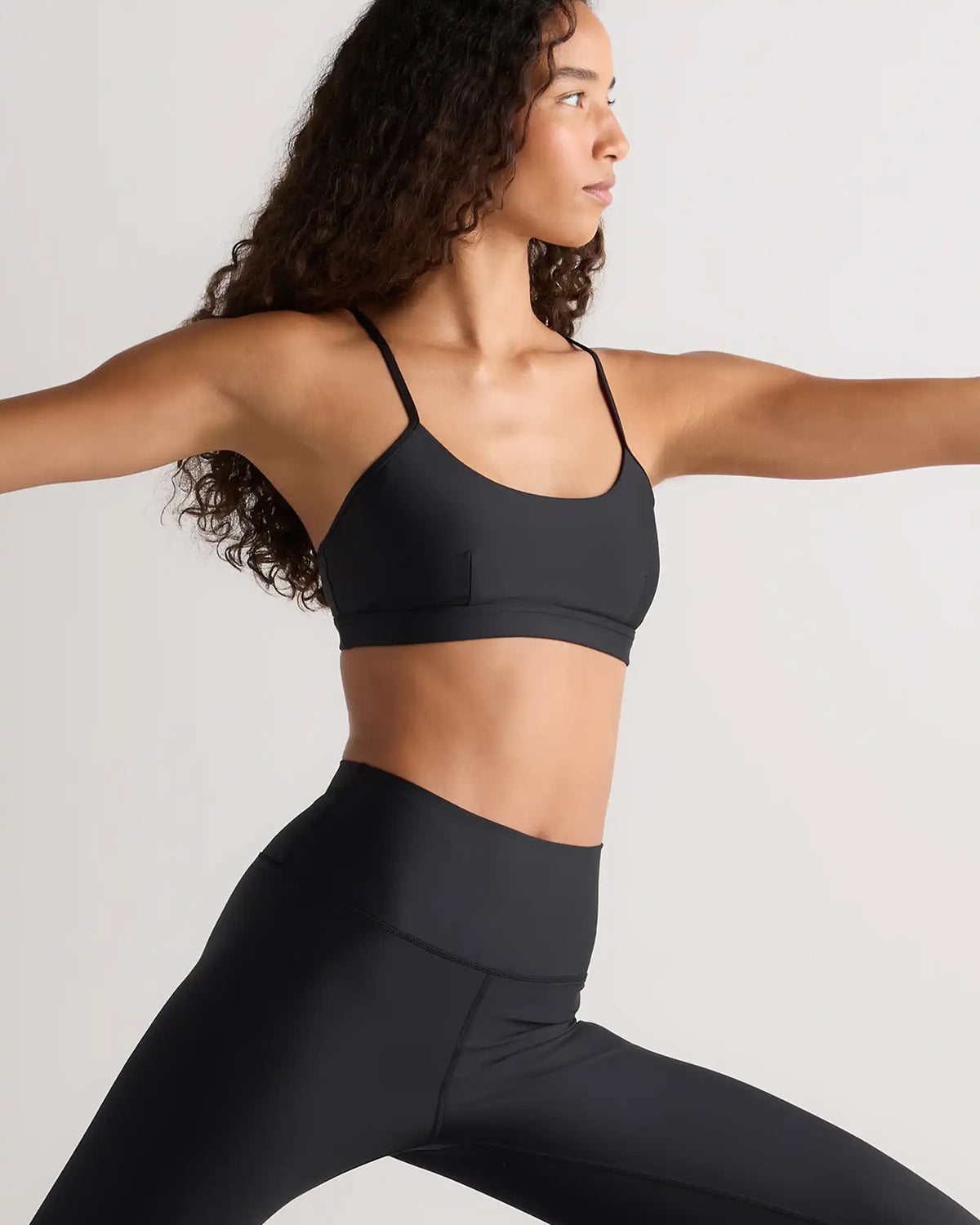 Satin-Sculpt Cross Back Adjustable Sports Bra
