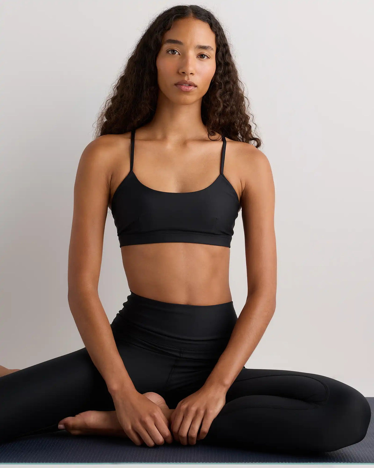 Satin-Sculpt Cross Back Adjustable Sports Bra