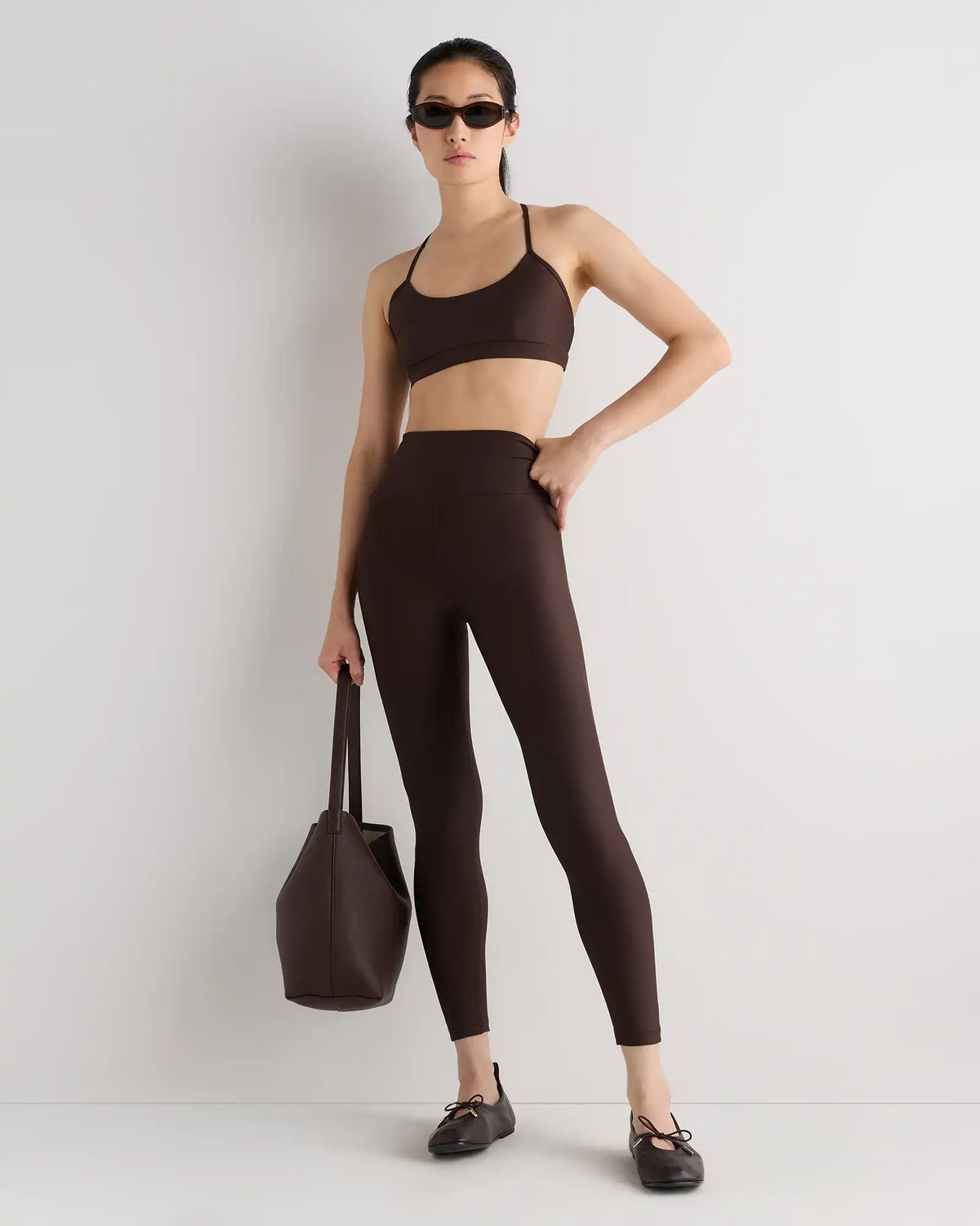 Satin-Sculpt Cross Back Adjustable Sports Bra