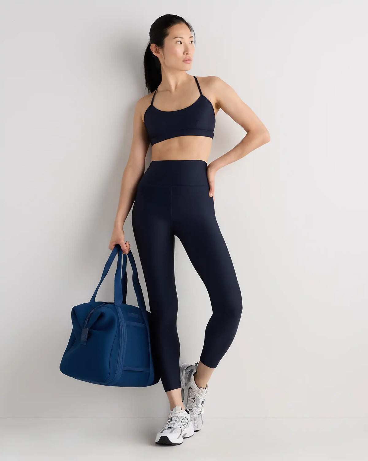 Satin-Sculpt Cross Back Adjustable Sports Bra