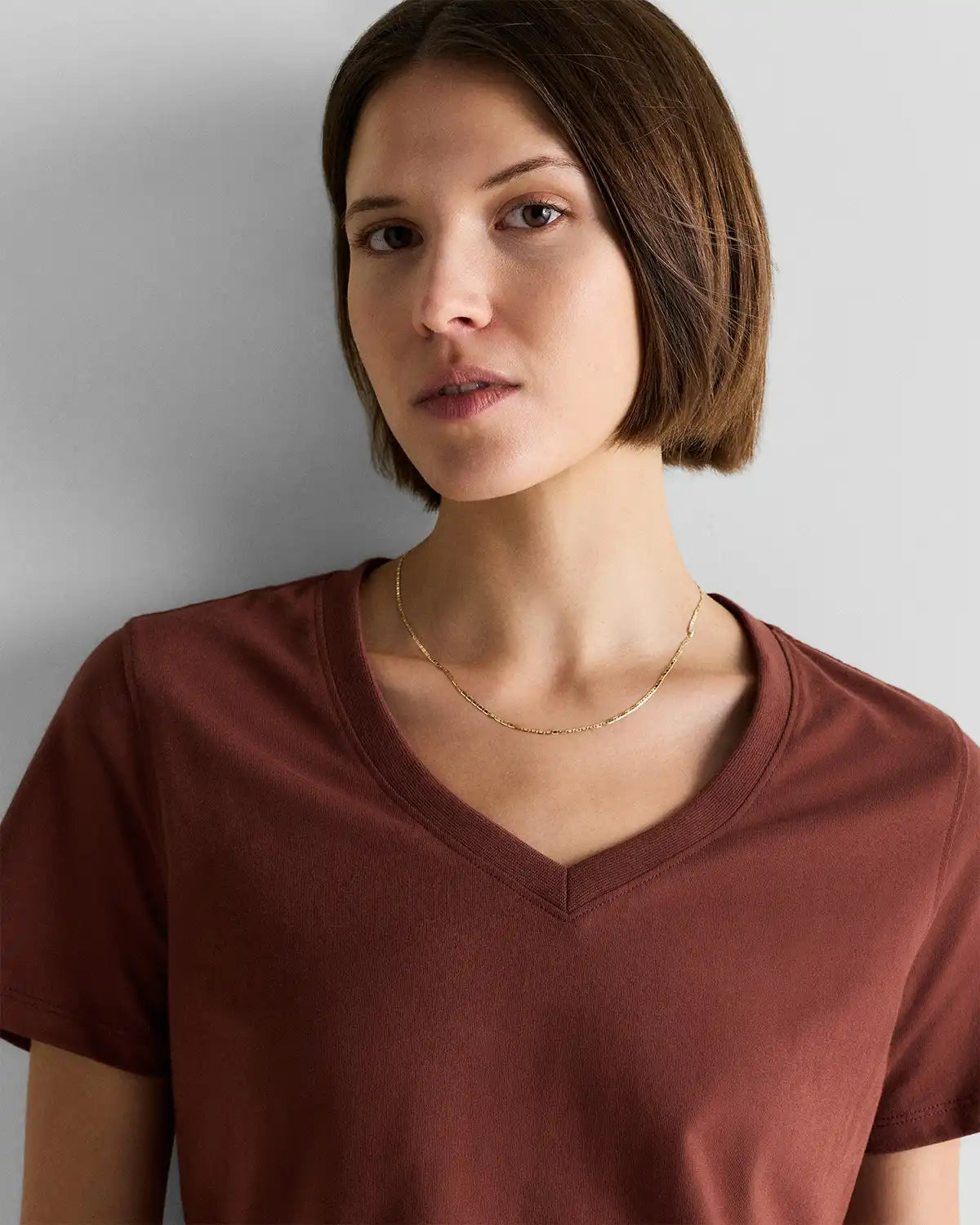 100% Organic Cotton Boxy V-Neck Tee (3-Pack)