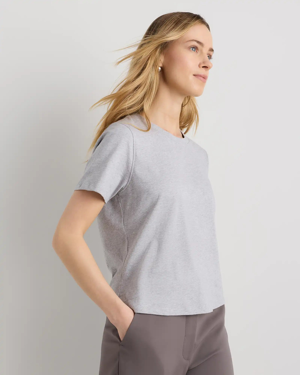100% Organic Cotton Boxy Crewneck Tee