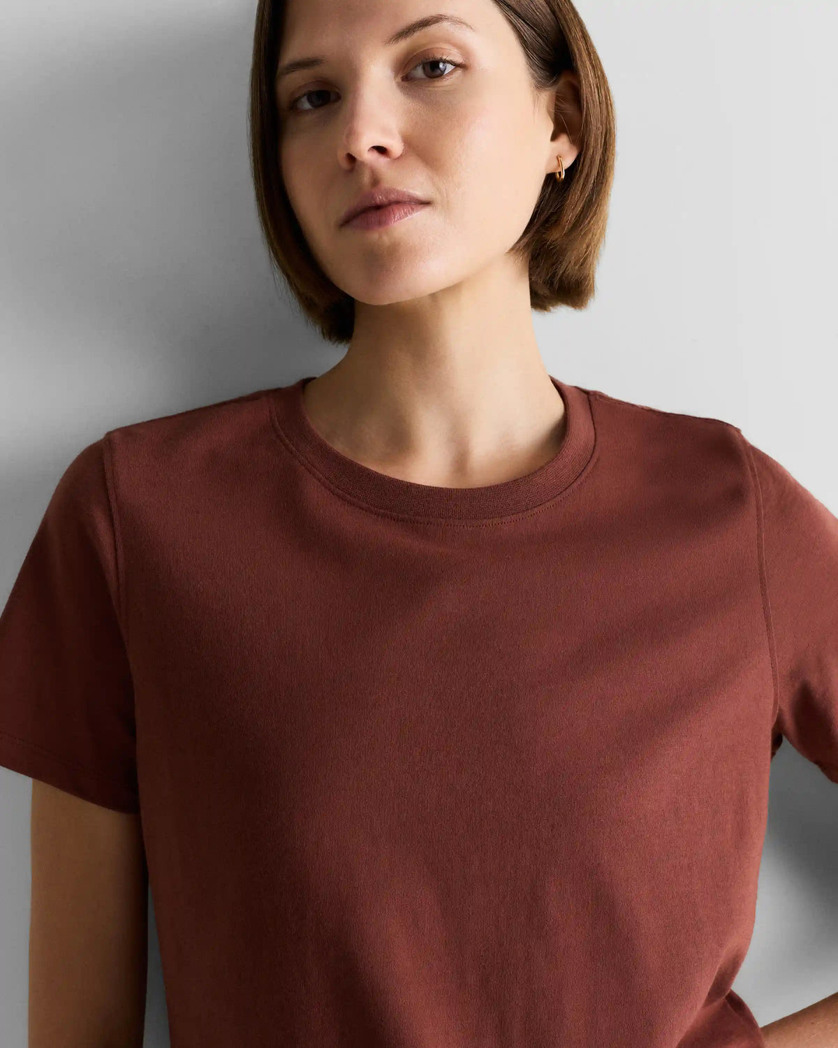 100% Organic Cotton Boxy Crewneck Tee