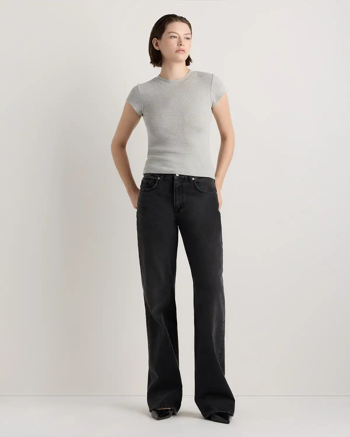 Organic Cotton Micro-Rib Crewneck Tee (3-Pack)