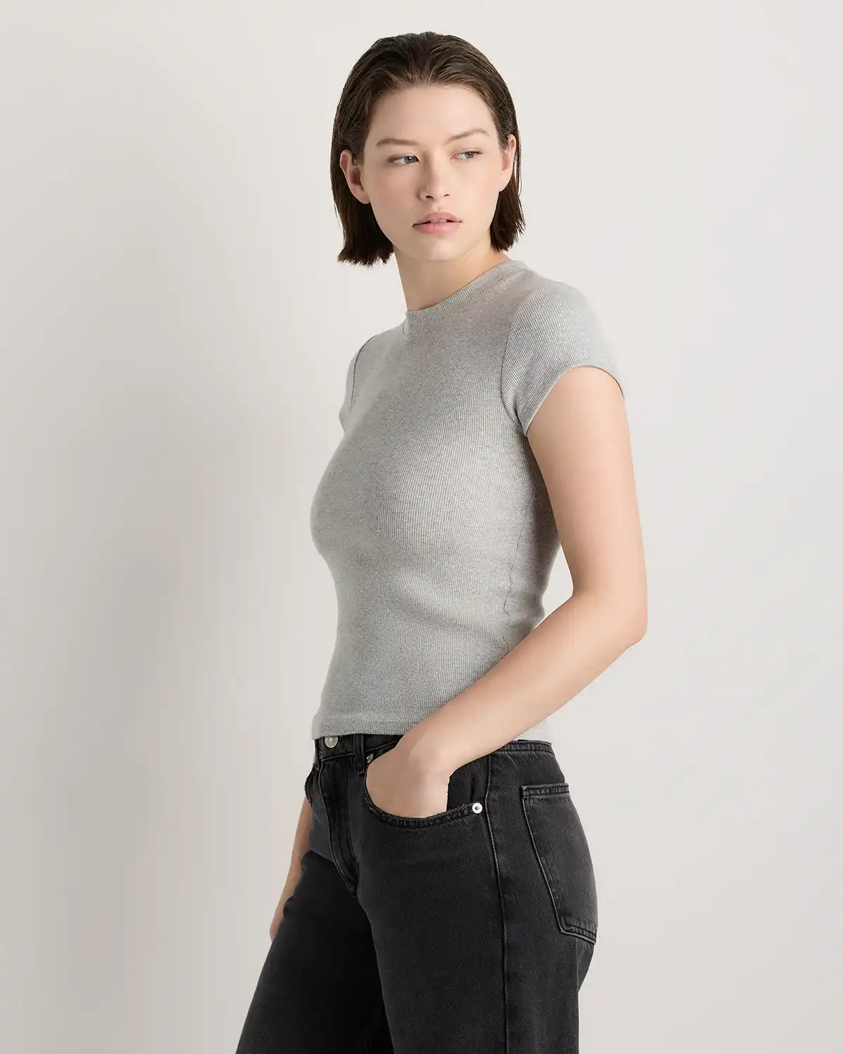 Organic Cotton Micro-Rib Crewneck Tee (3-Pack)