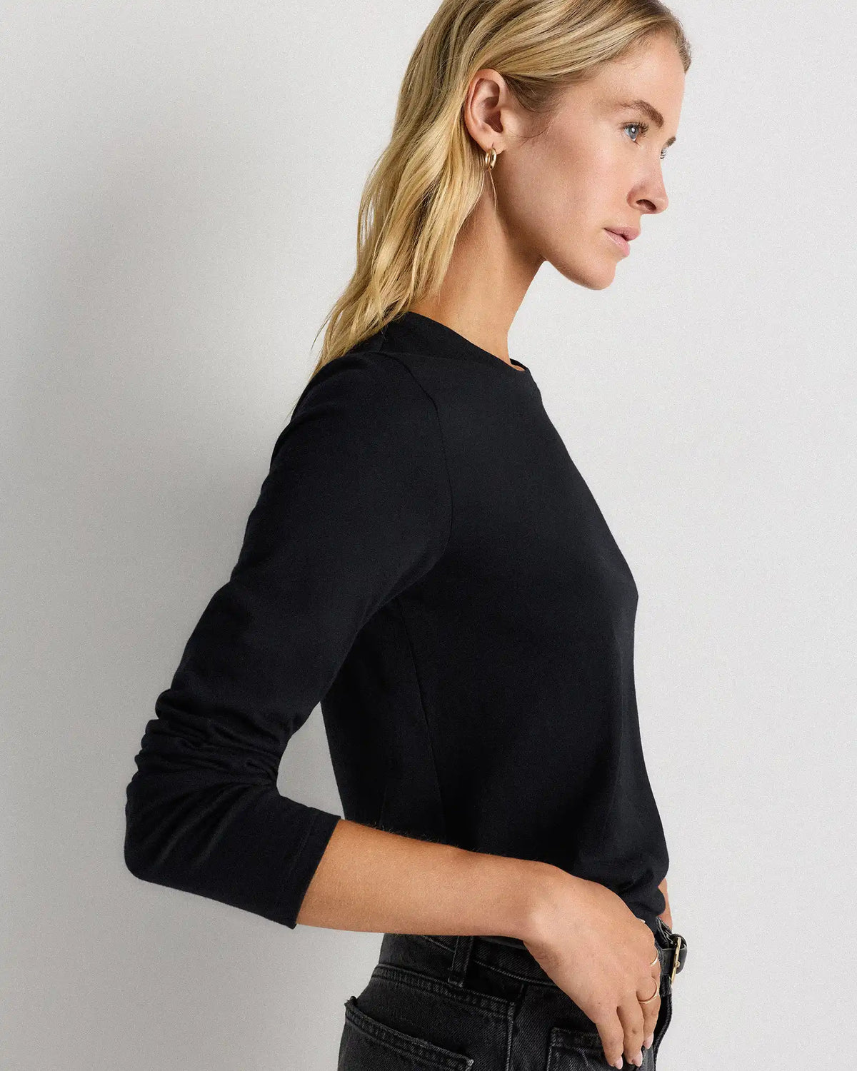 100% Organic Cotton Long Sleeve Swing Tee