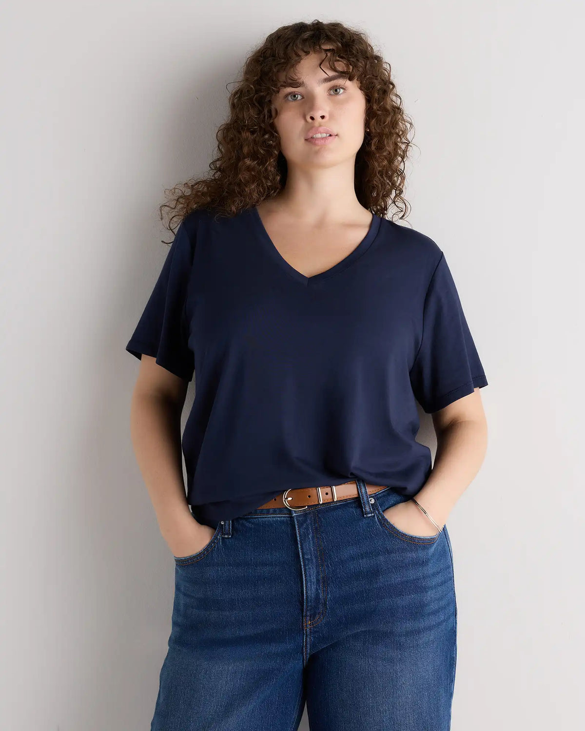 Cotton Modal V-Neck Tee