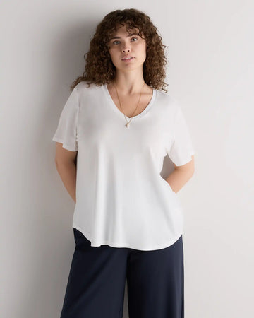 Cotton Modal V-Neck Tee