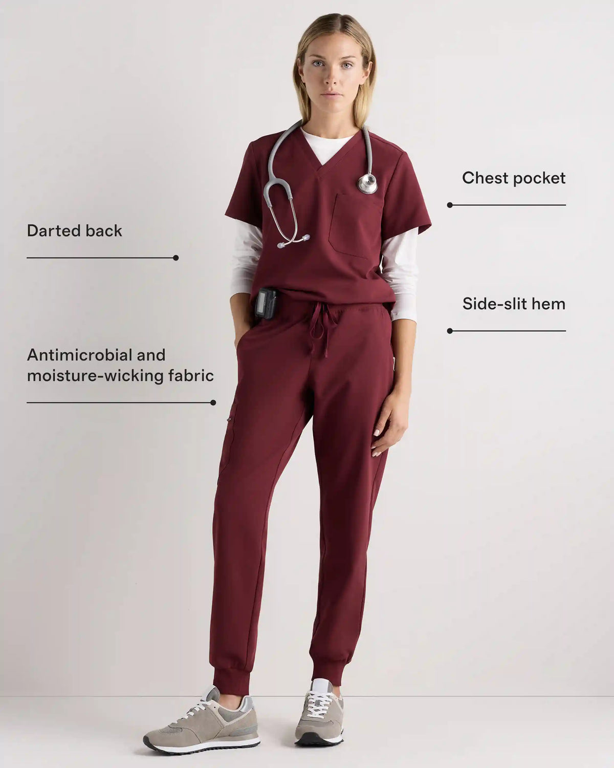 AeraFlex 1-Pocket Scrub Top