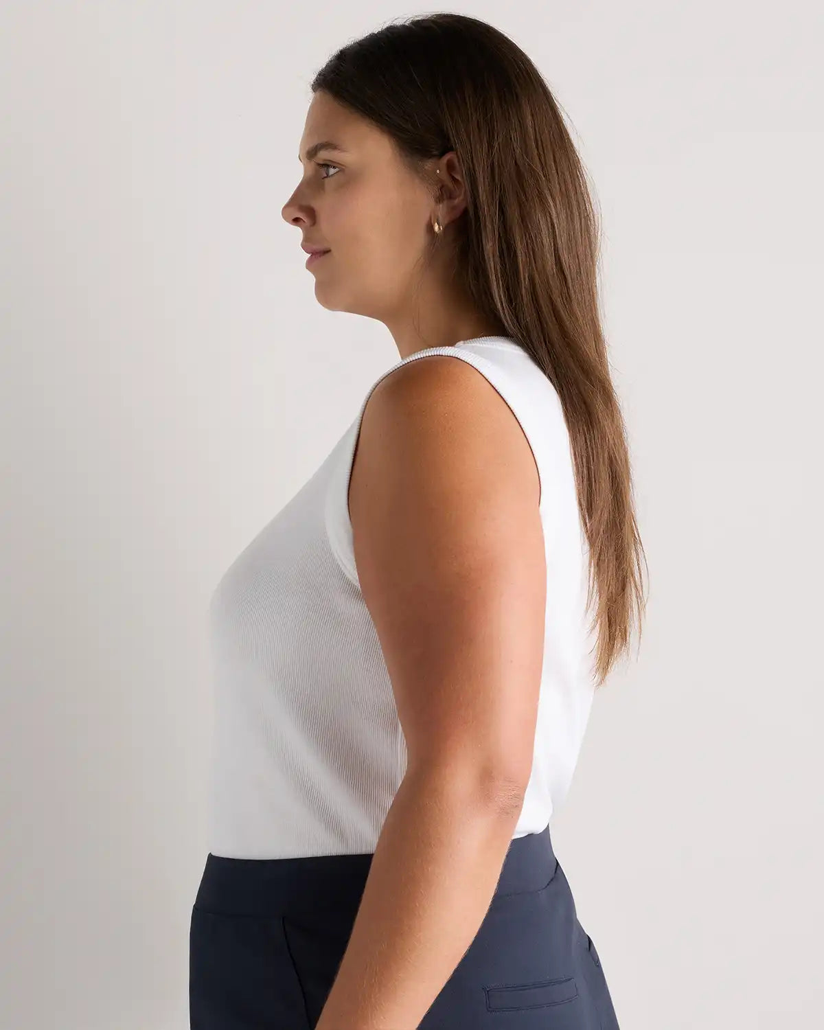 Organic Cotton Micro-Rib Cutaway Tank