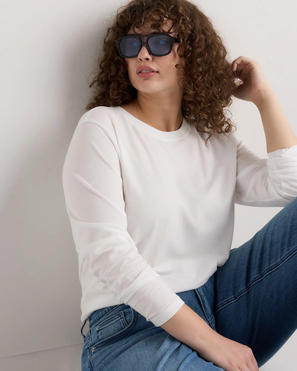 Cotton Modal Long Sleeve Tee
