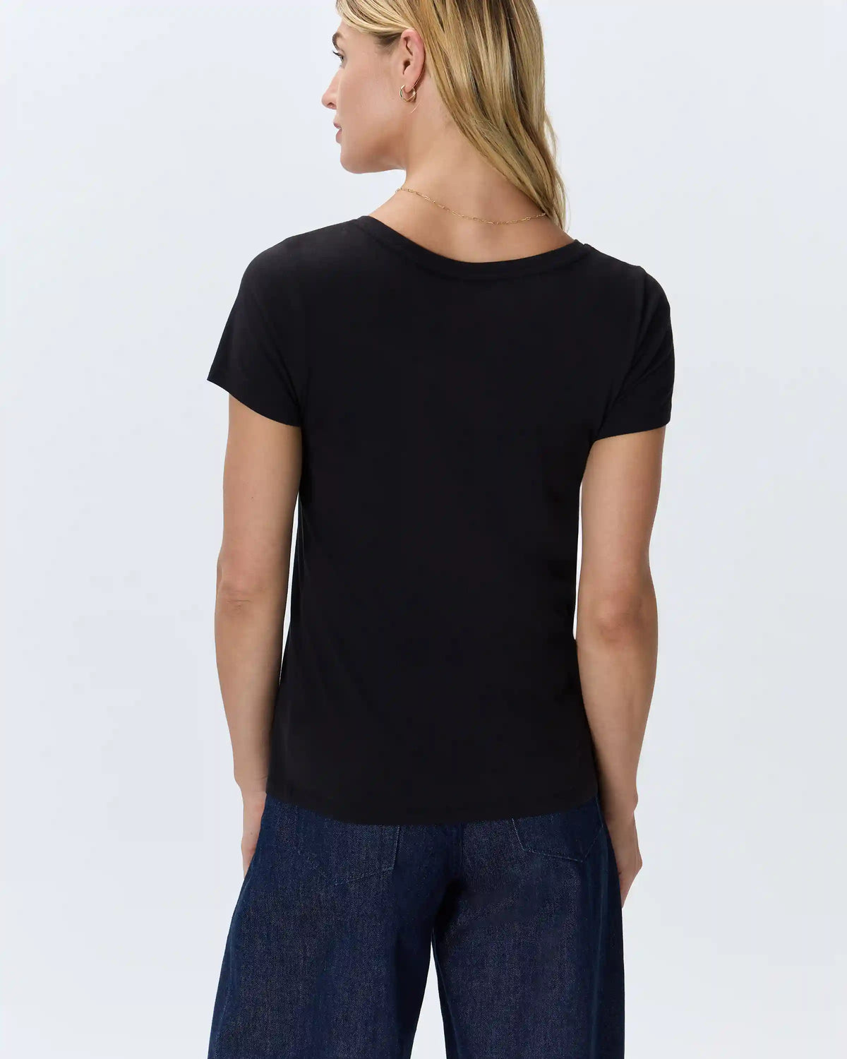Cotton Modal Scoop Neck Tee