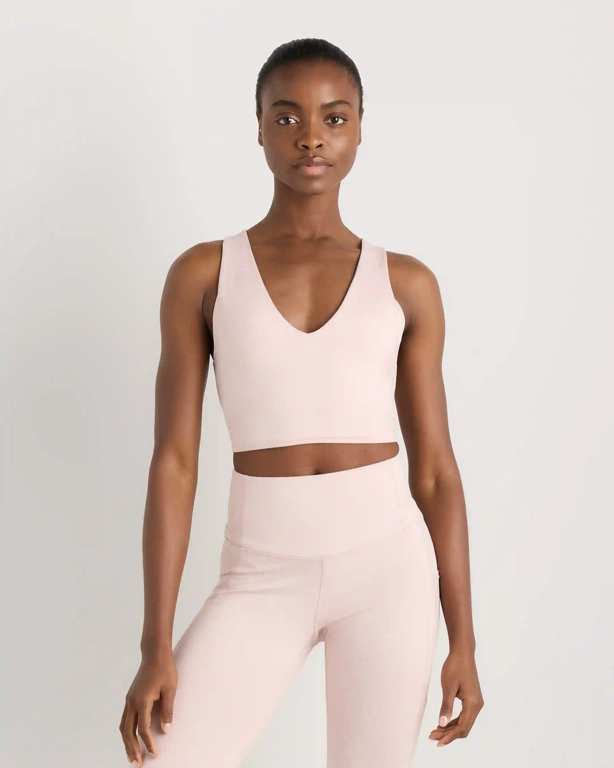 Ultra-Soft V-Neck Cropped Tank