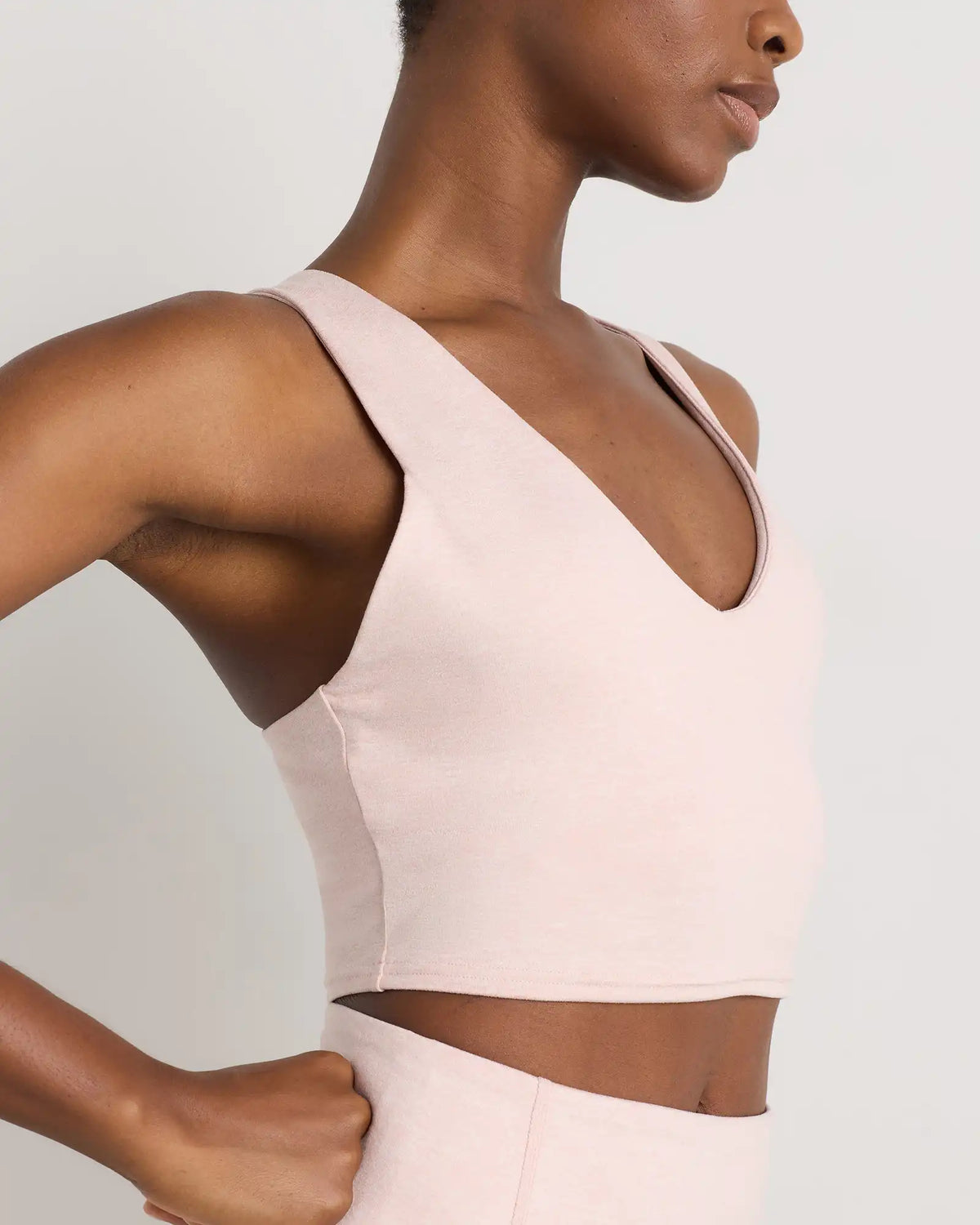 Ultra-Soft V-Neck Cropped Tank