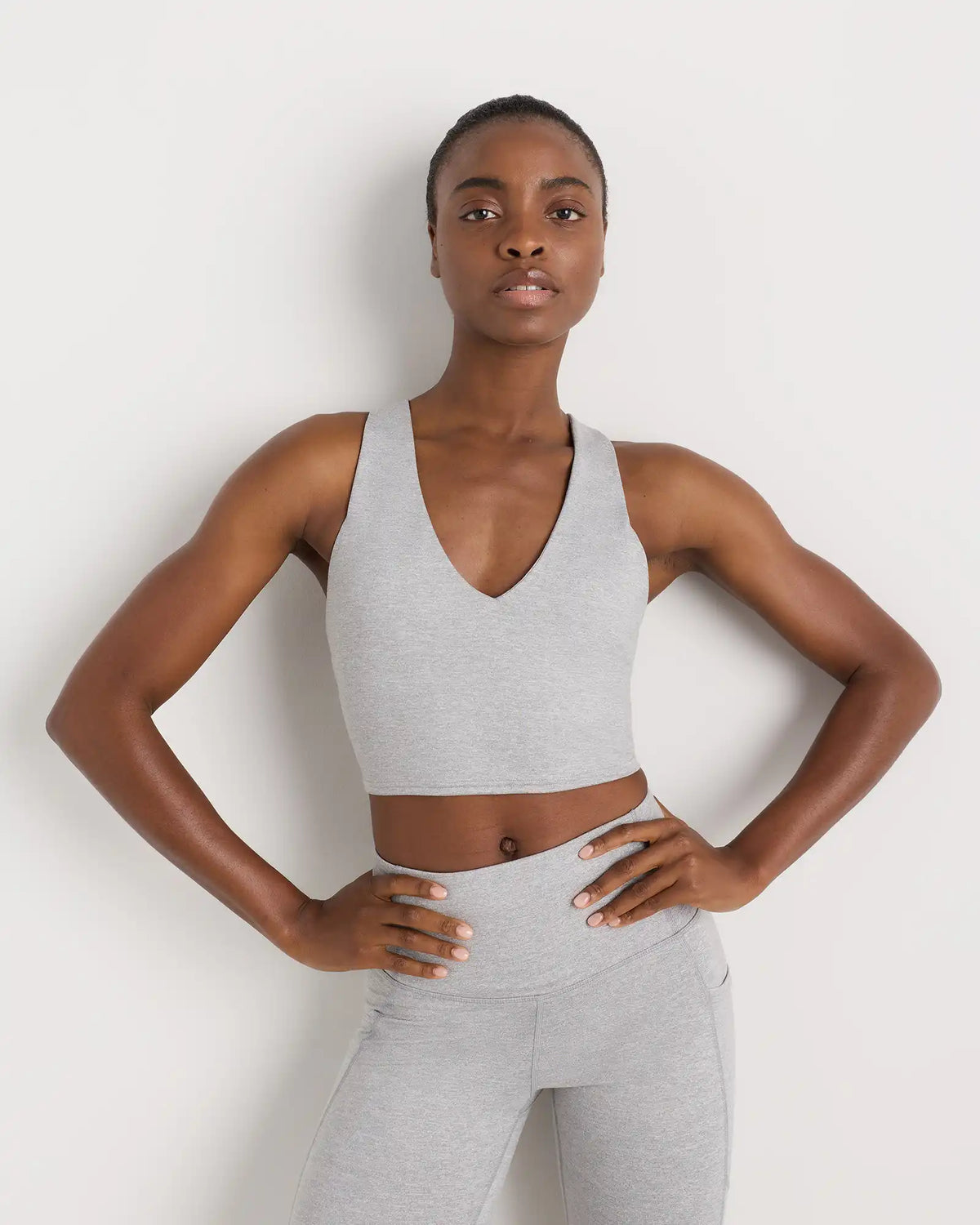 Ultra-Soft V-Neck Cropped Tank