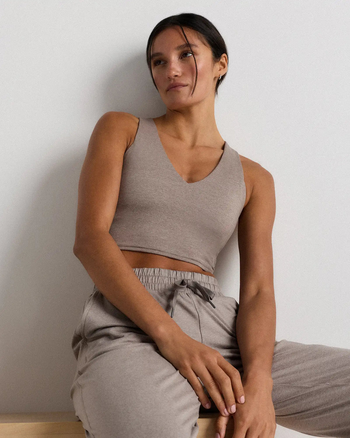 Ultra-Soft V-Neck Cropped Tank