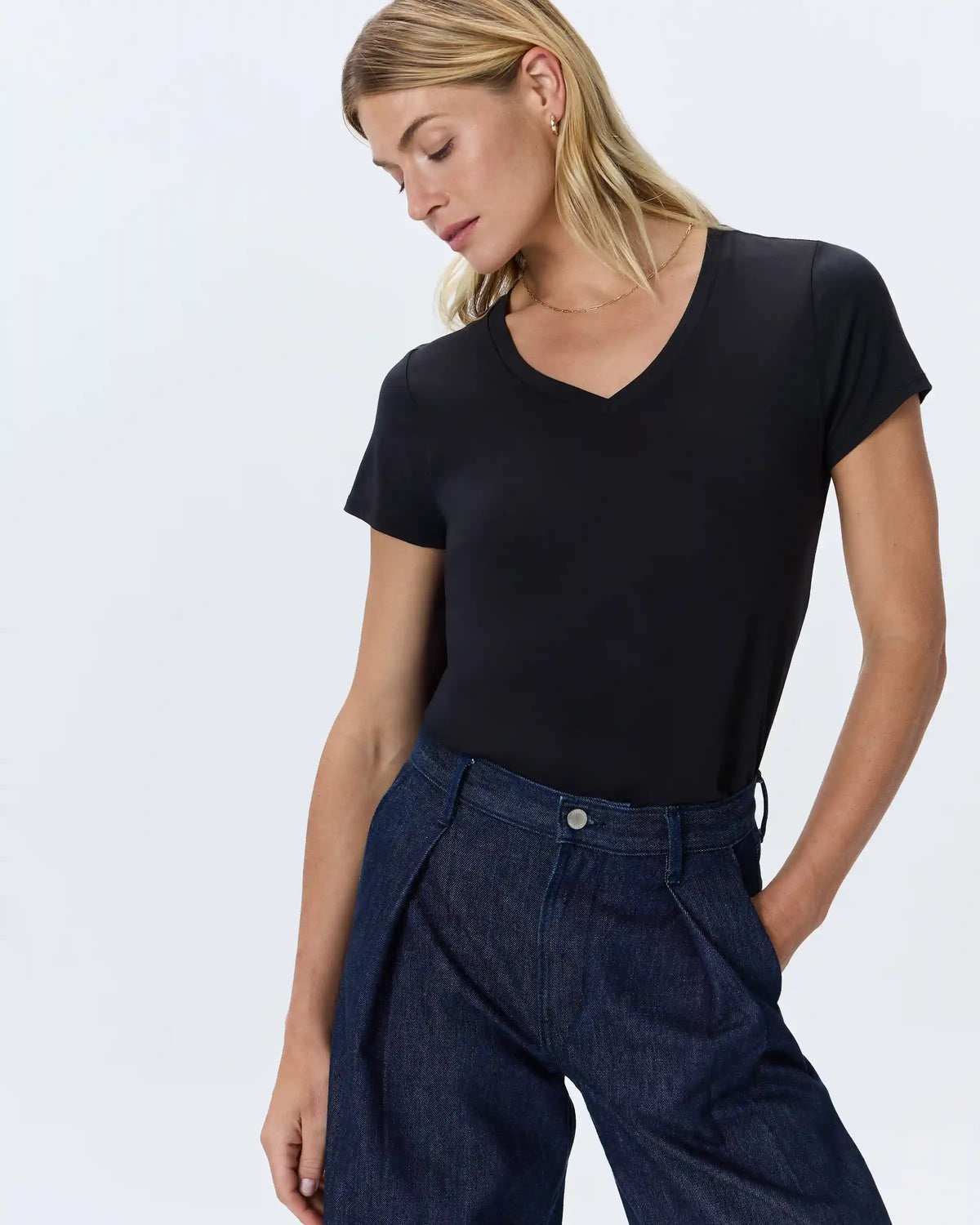 Cotton Modal V-Neck Tee